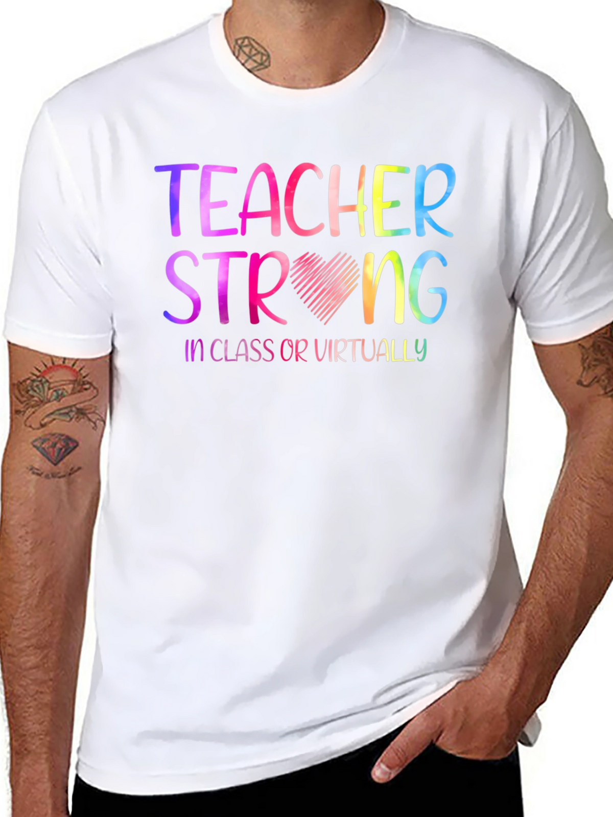 Teacher Strong Graphic T-Shirt