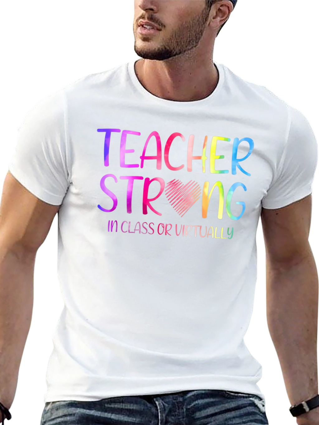 Teacher Strong Graphic T-Shirt