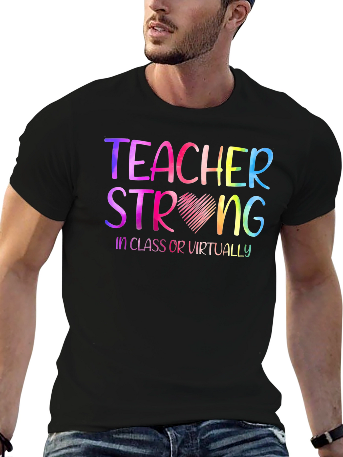 Teacher Strong Graphic T-Shirt
