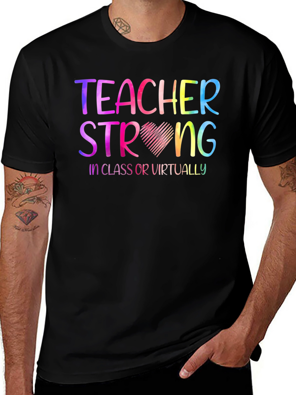 Teacher Strong Graphic T-Shirt