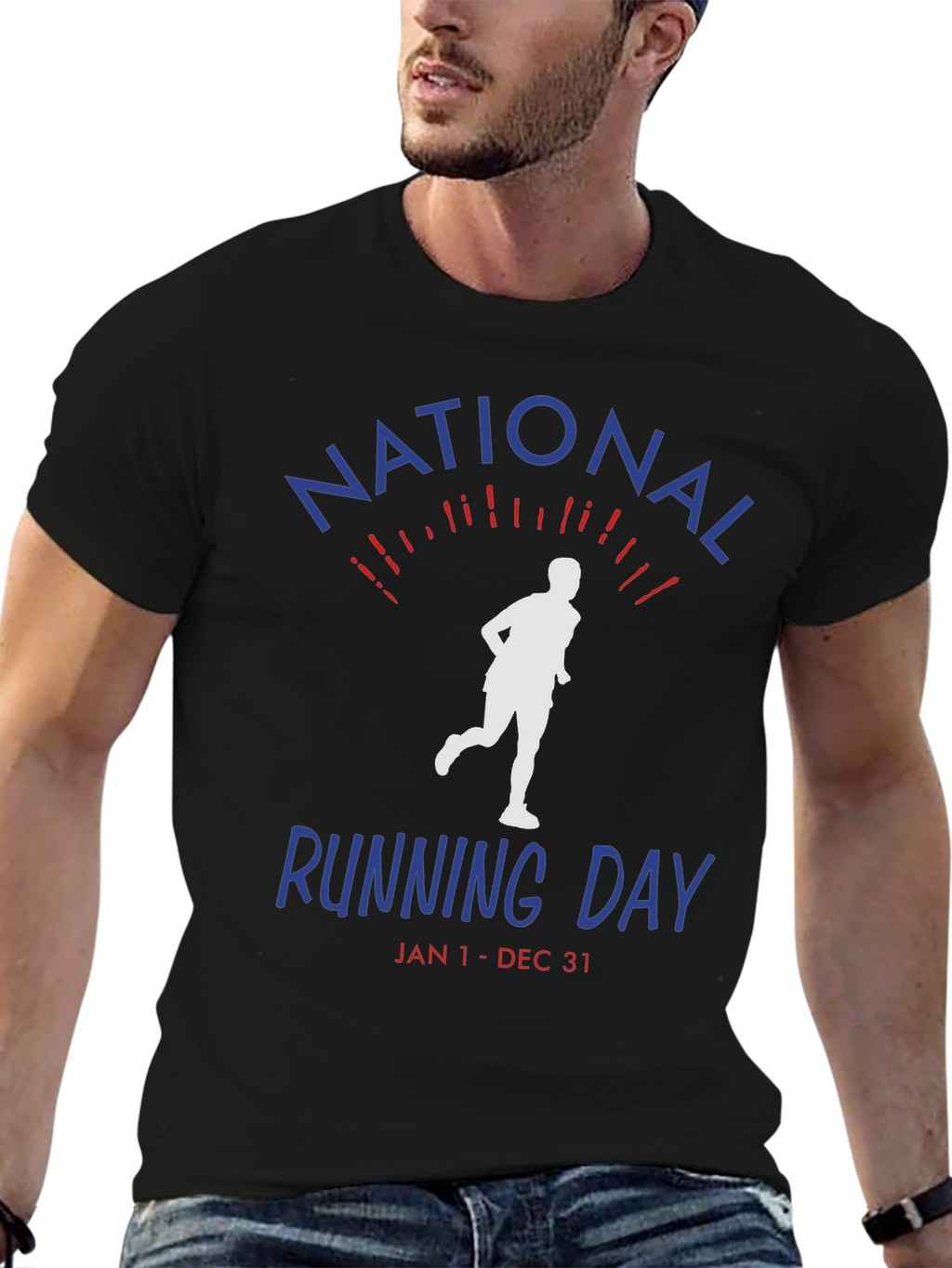 National Running Day T-Shirt - Jan 1-Dec 31 Unisex