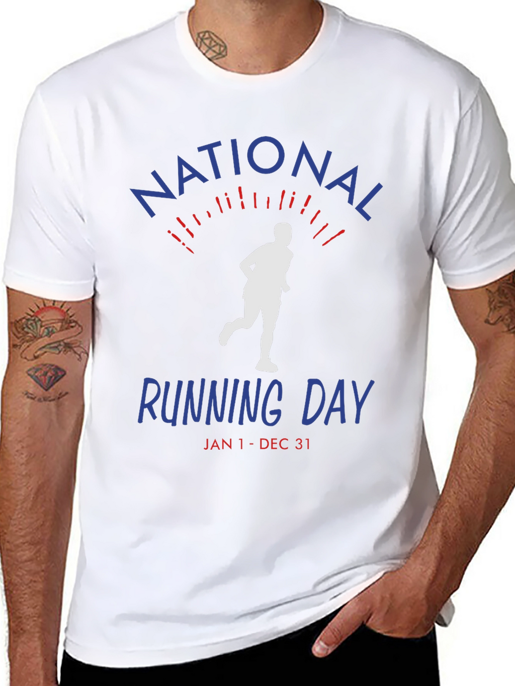 National Running Day T-Shirt - Jan 1-Dec 31 Unisex