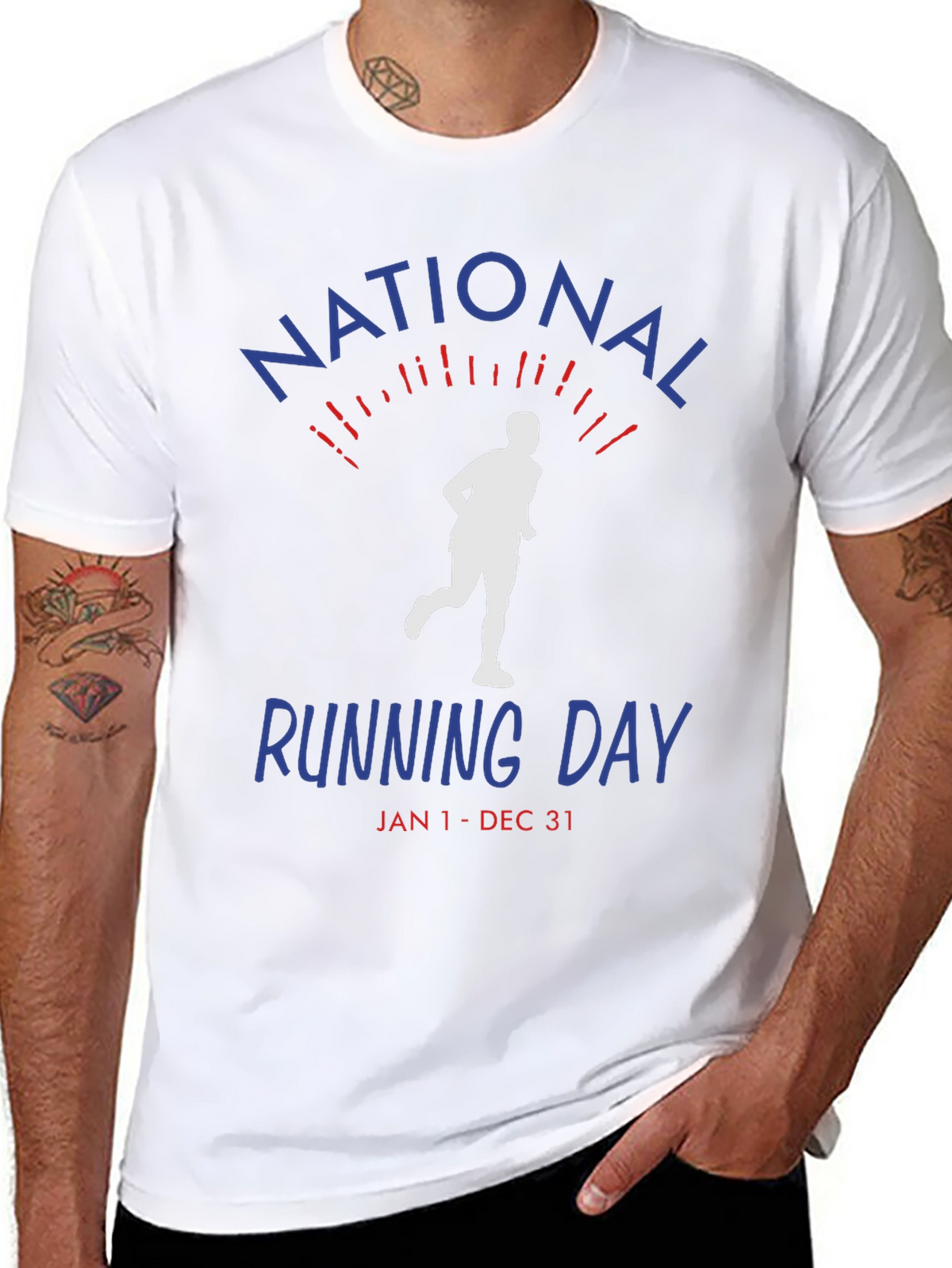 National Running Day T-Shirt - Jan 1-Dec 31 Unisex
