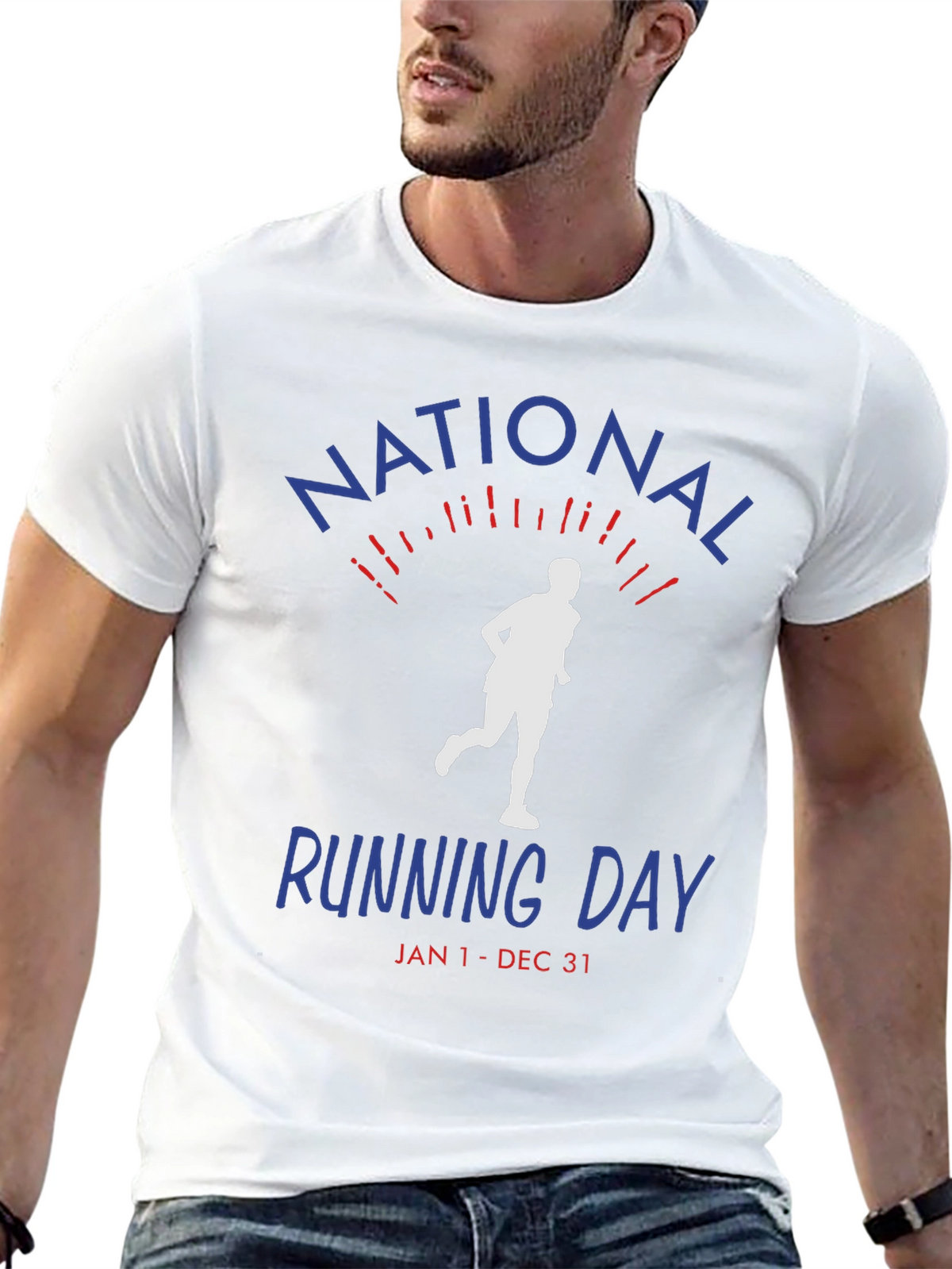 National Running Day T-Shirt - Jan 1-Dec 31 Unisex