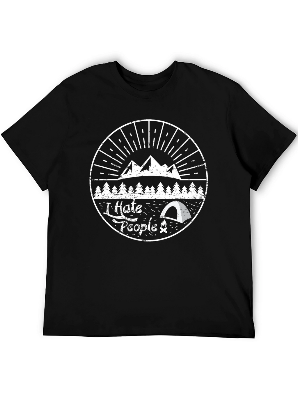 I Hate People Camping T-Shirt - Introvert Nature Tee