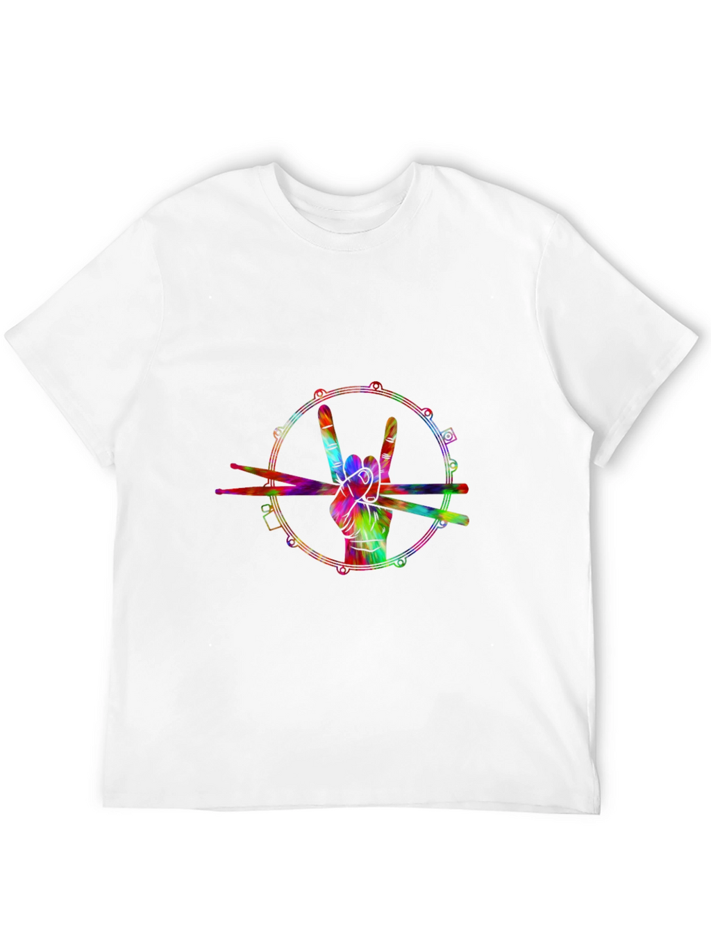 Rock On Drummer Graphic Tee