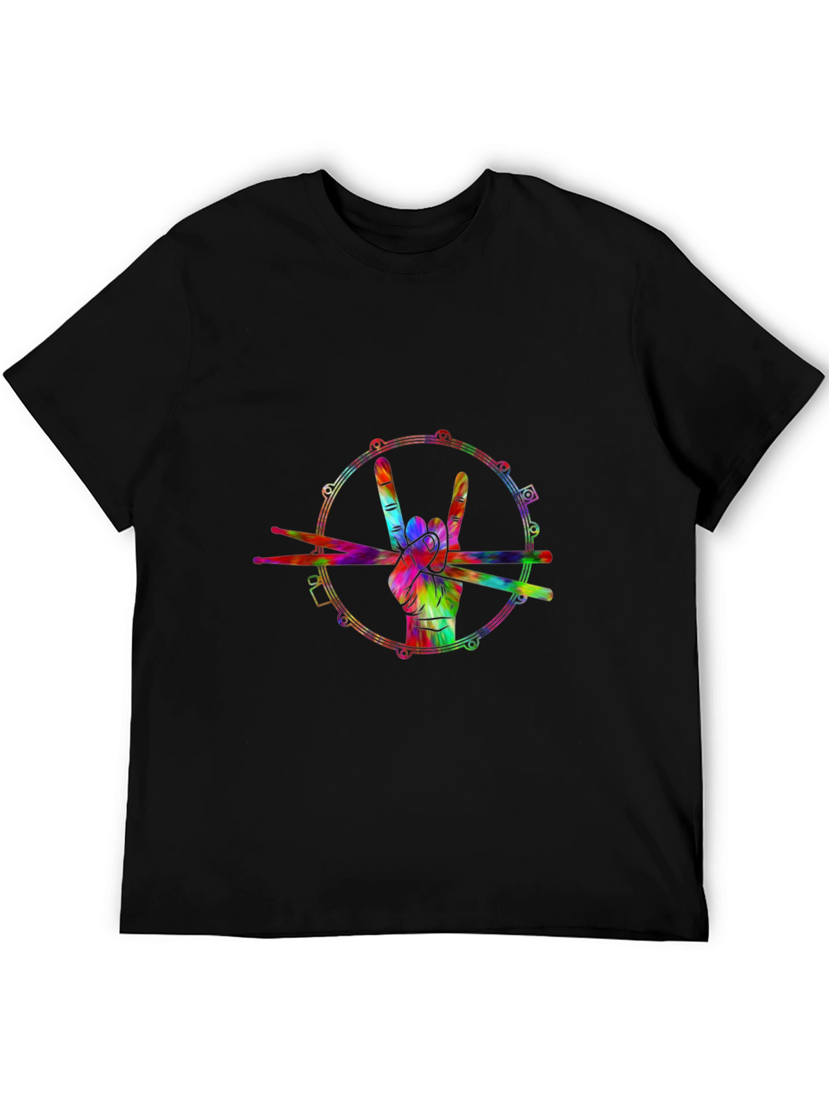Rock On Drummer Graphic Tee