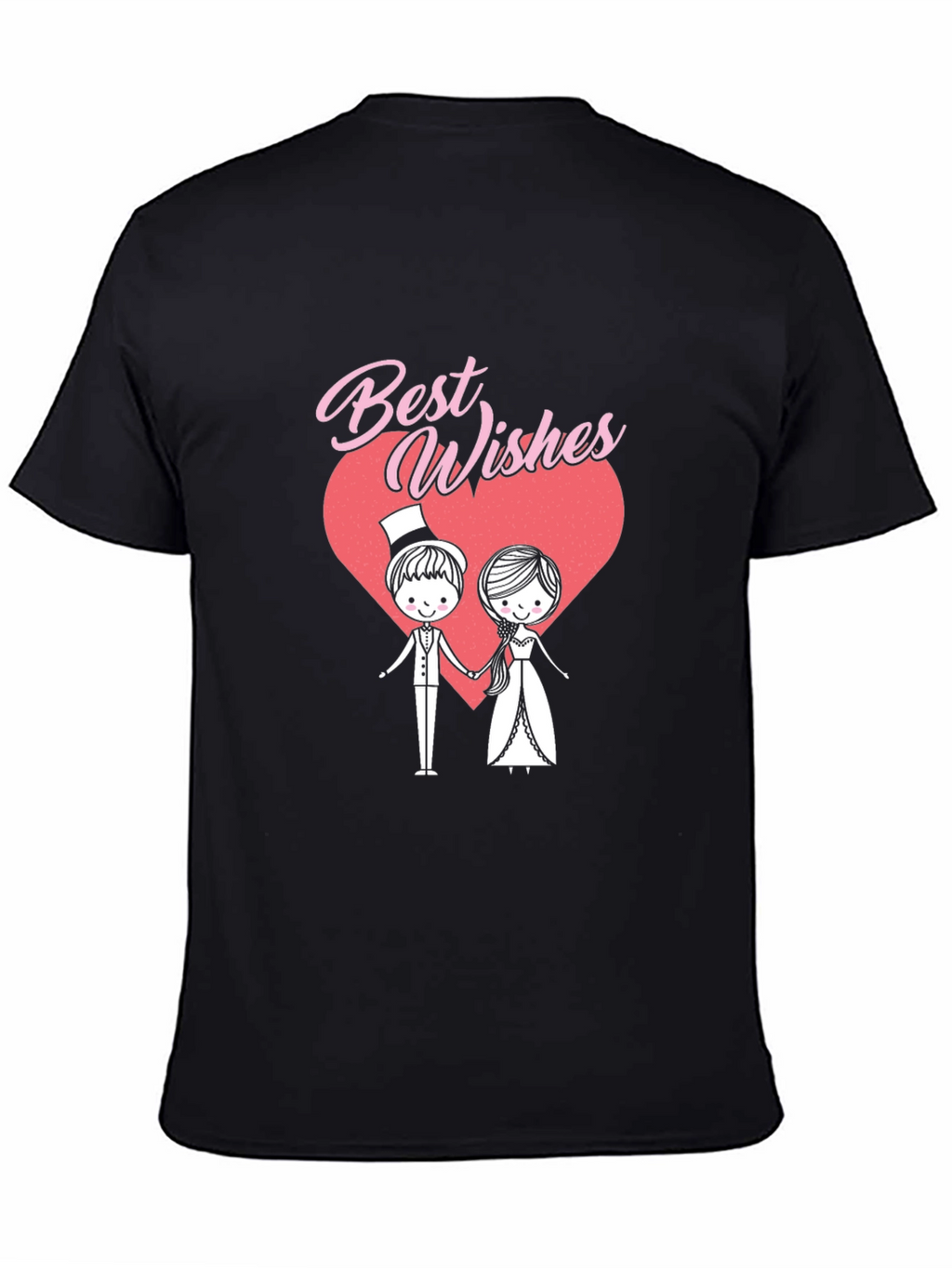Best Wishes Wedding Couple Graphic T-Shirt
