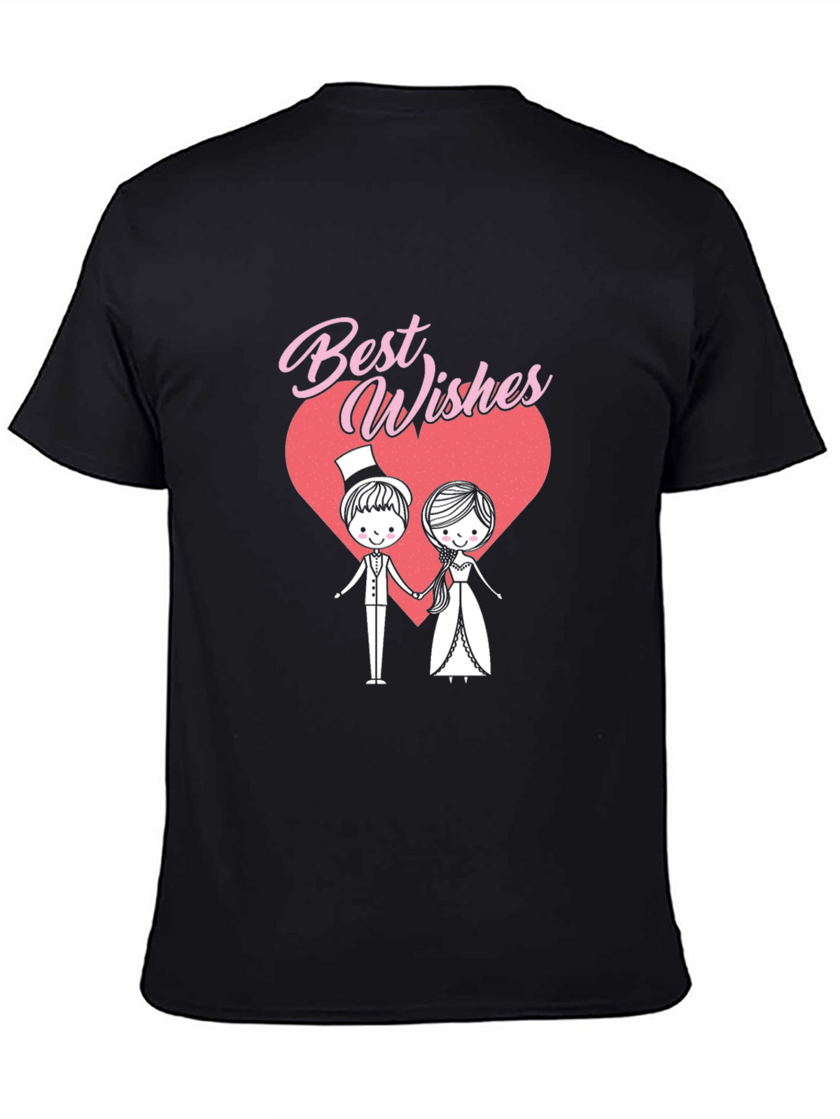 Best Wishes Wedding Couple Graphic T-Shirt
