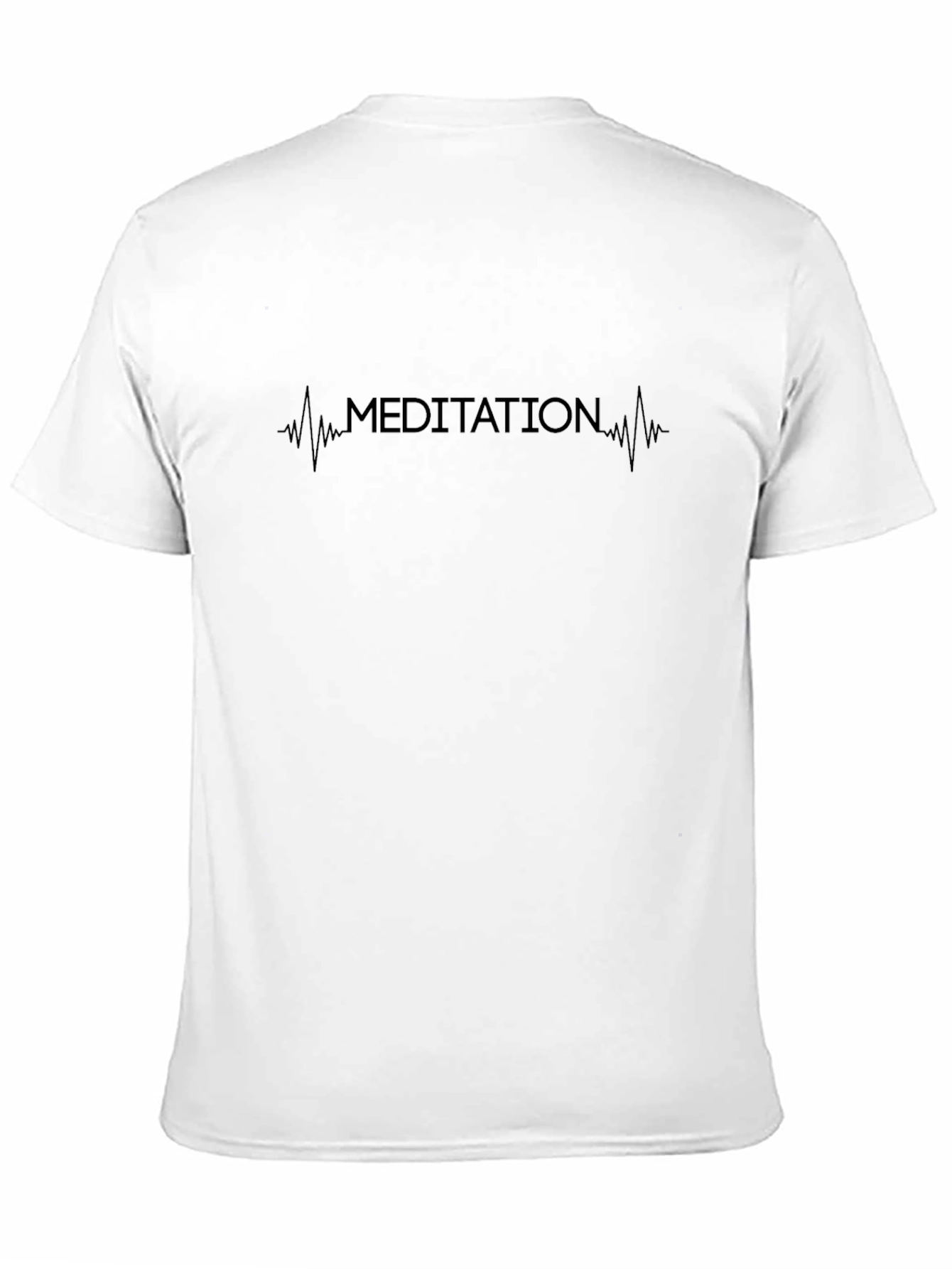 Meditation Heartbeat Graphic Tee - Unisex Relaxed Fit