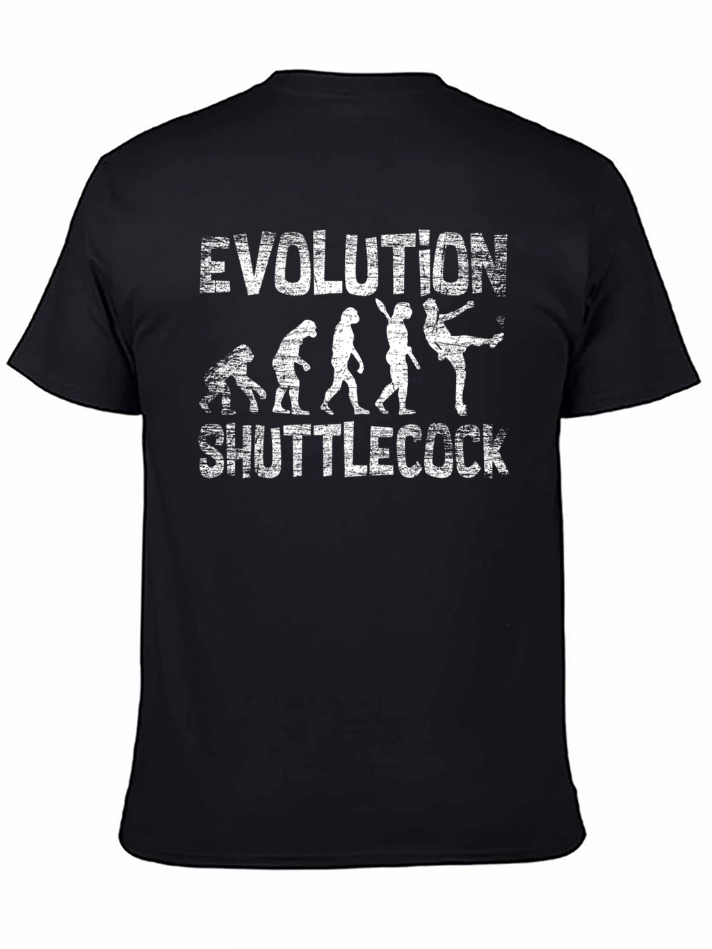 Evolution Shuttlecock T-Shirt - Funny Badminton Tee