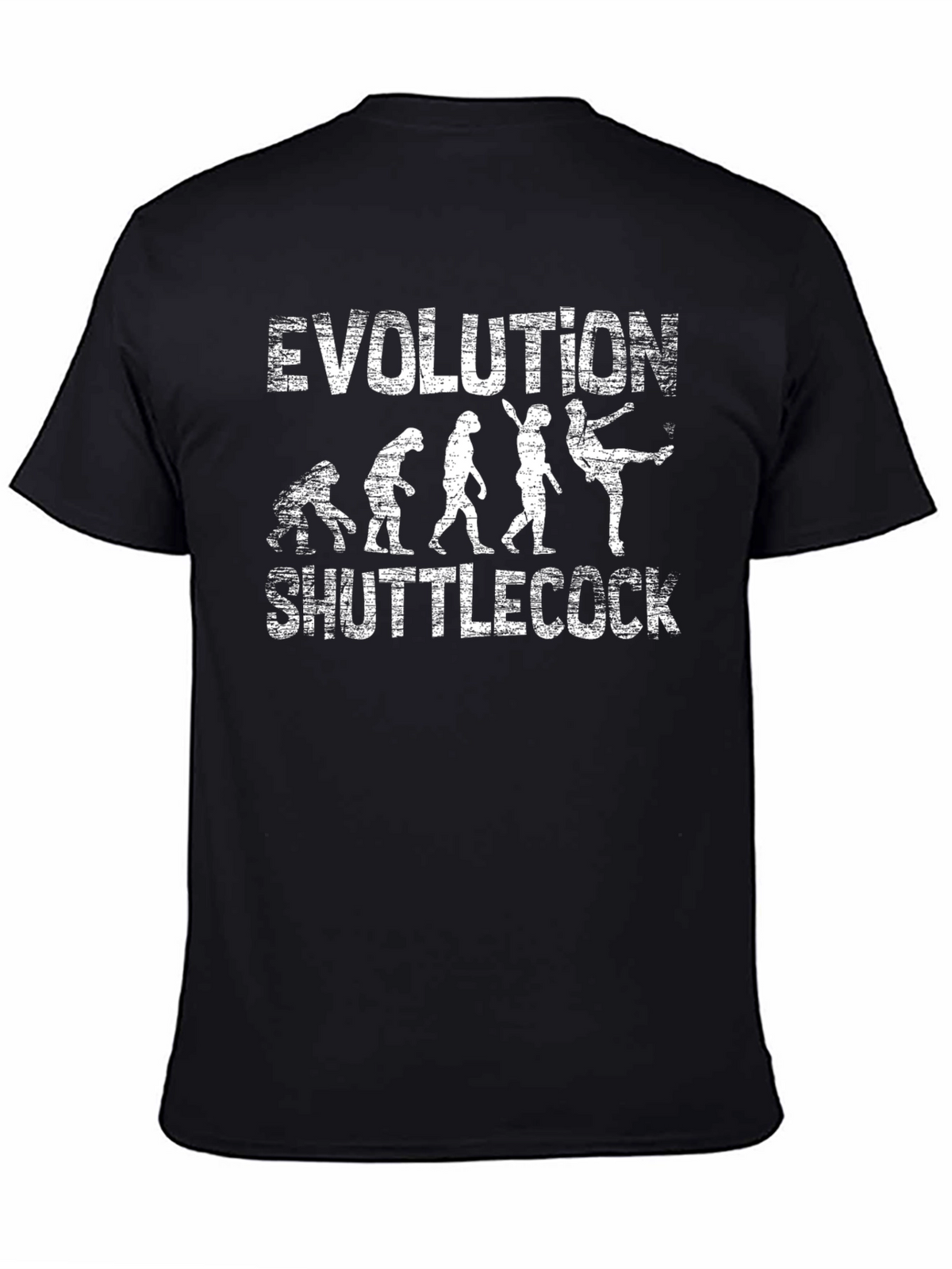 Evolution Shuttlecock T-Shirt - Funny Badminton Tee