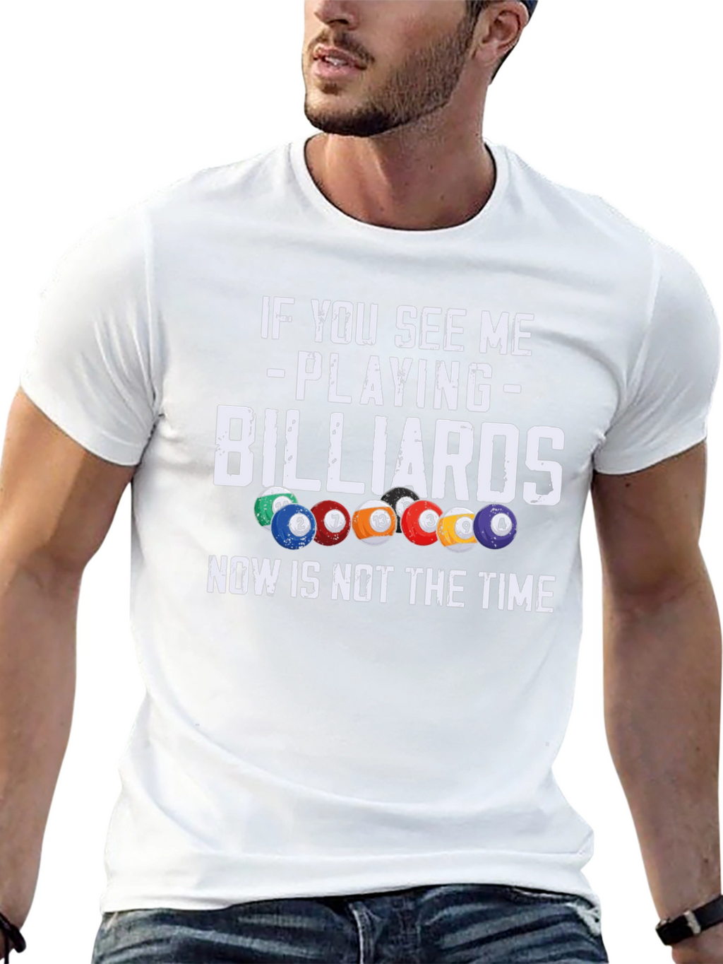 Billiards T-Shirt: If You See Me Playing