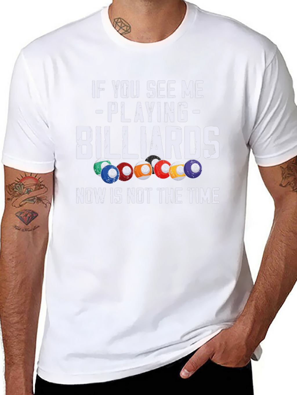 Billiards T-Shirt: If You See Me Playing