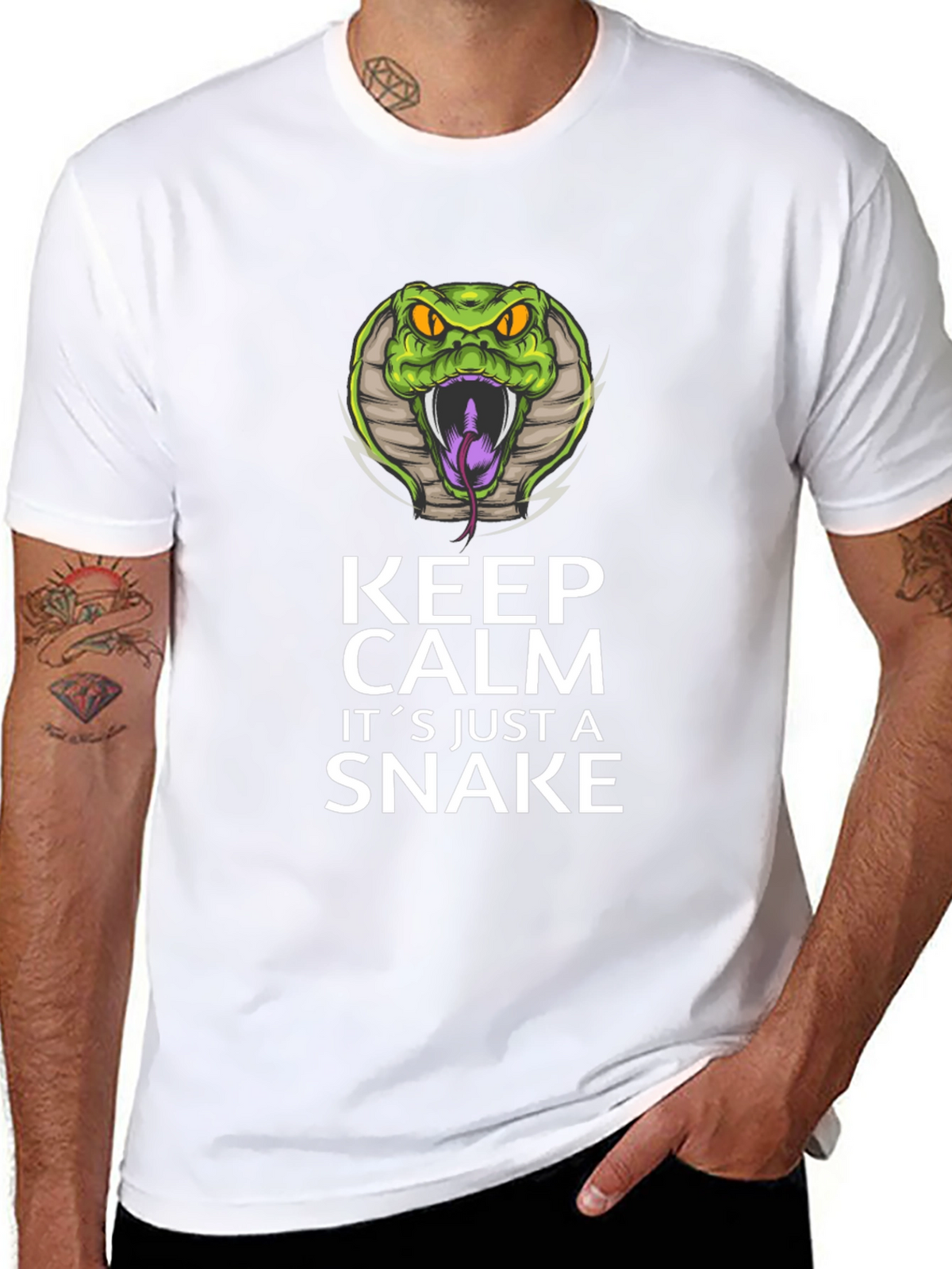 Keep Calm Snake Graphic Tee
