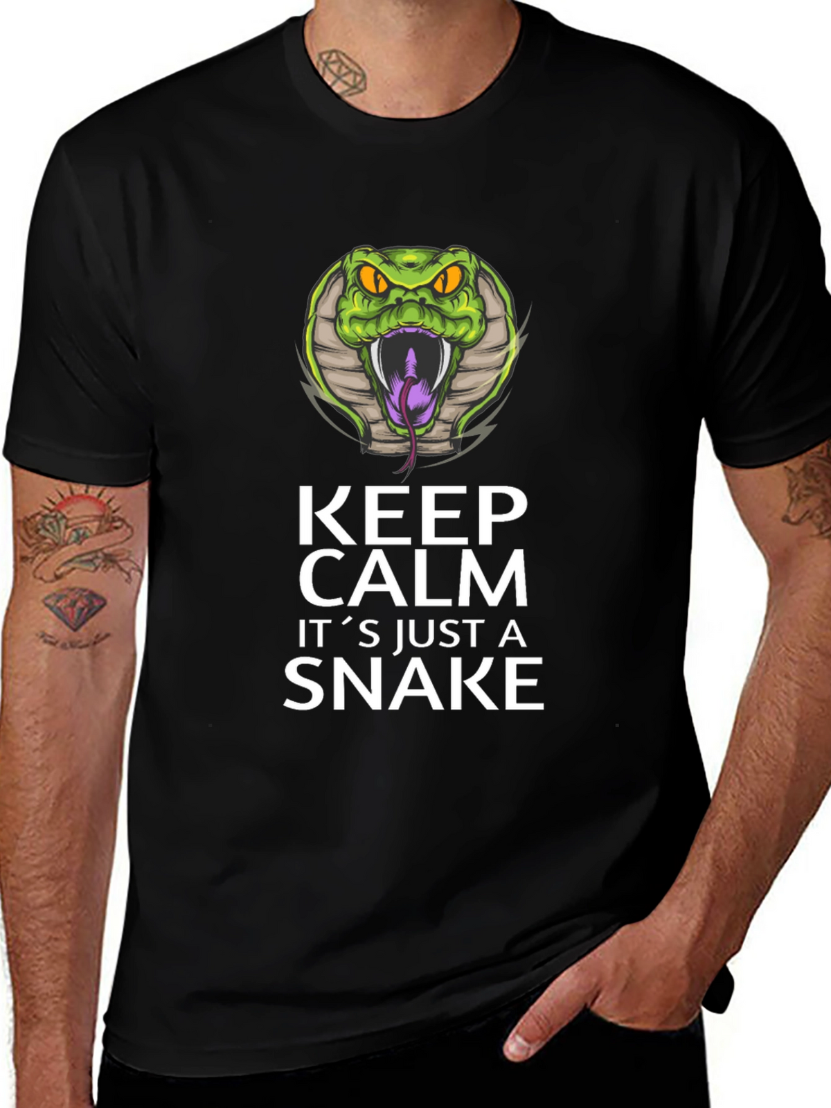 Keep Calm Snake Graphic Tee