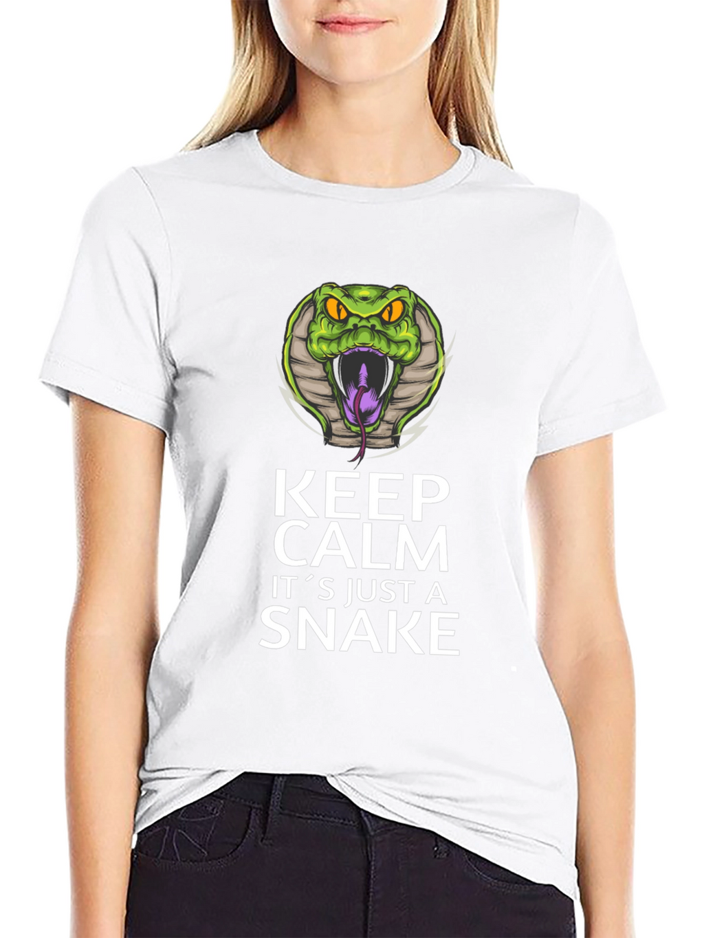 Keep Calm Snake Graphic Tee