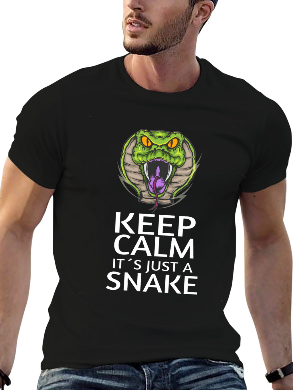 Keep Calm Snake Graphic Tee