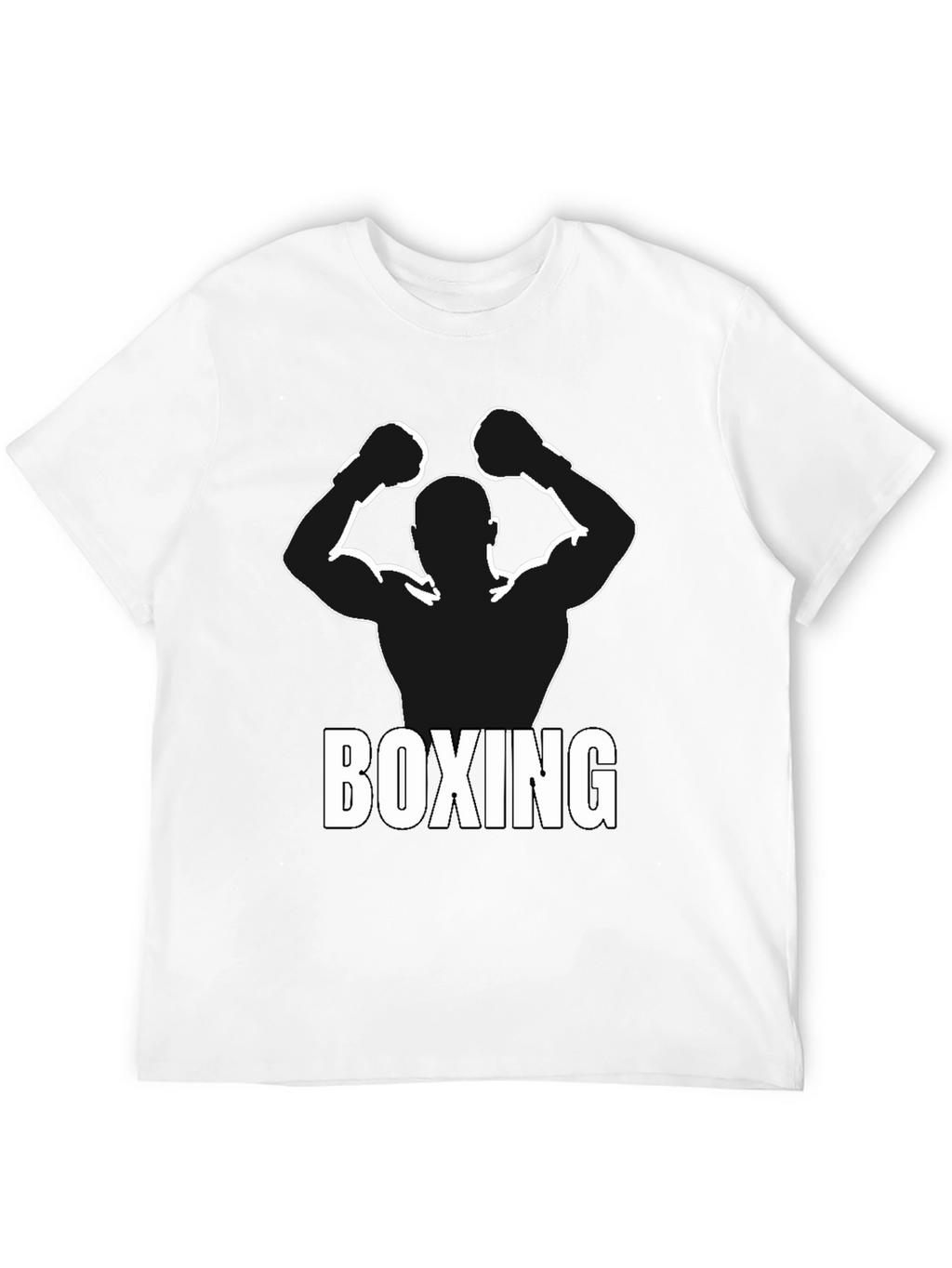 Boxing Silhouette Graphic T-Shirt