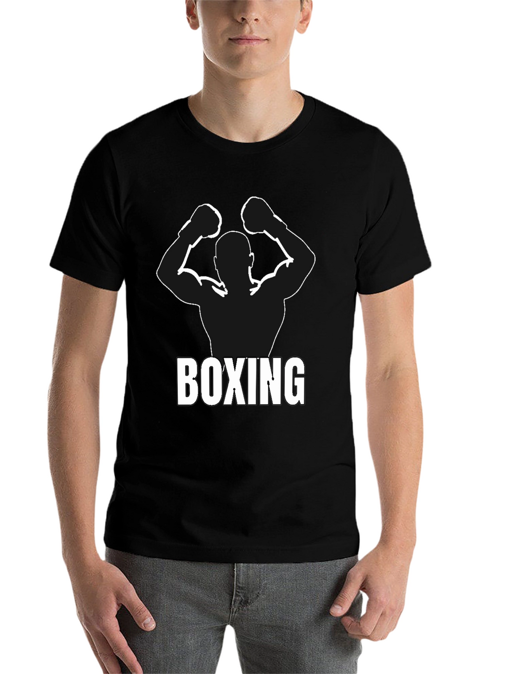 Boxing Silhouette Graphic T-Shirt