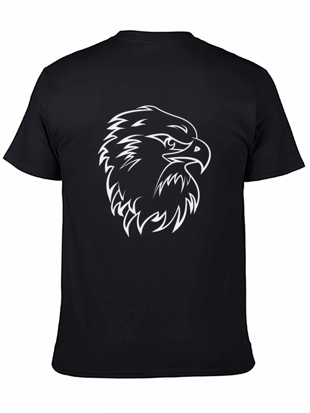 Bold Eagle Graphic Tee - Black Cotton Blend