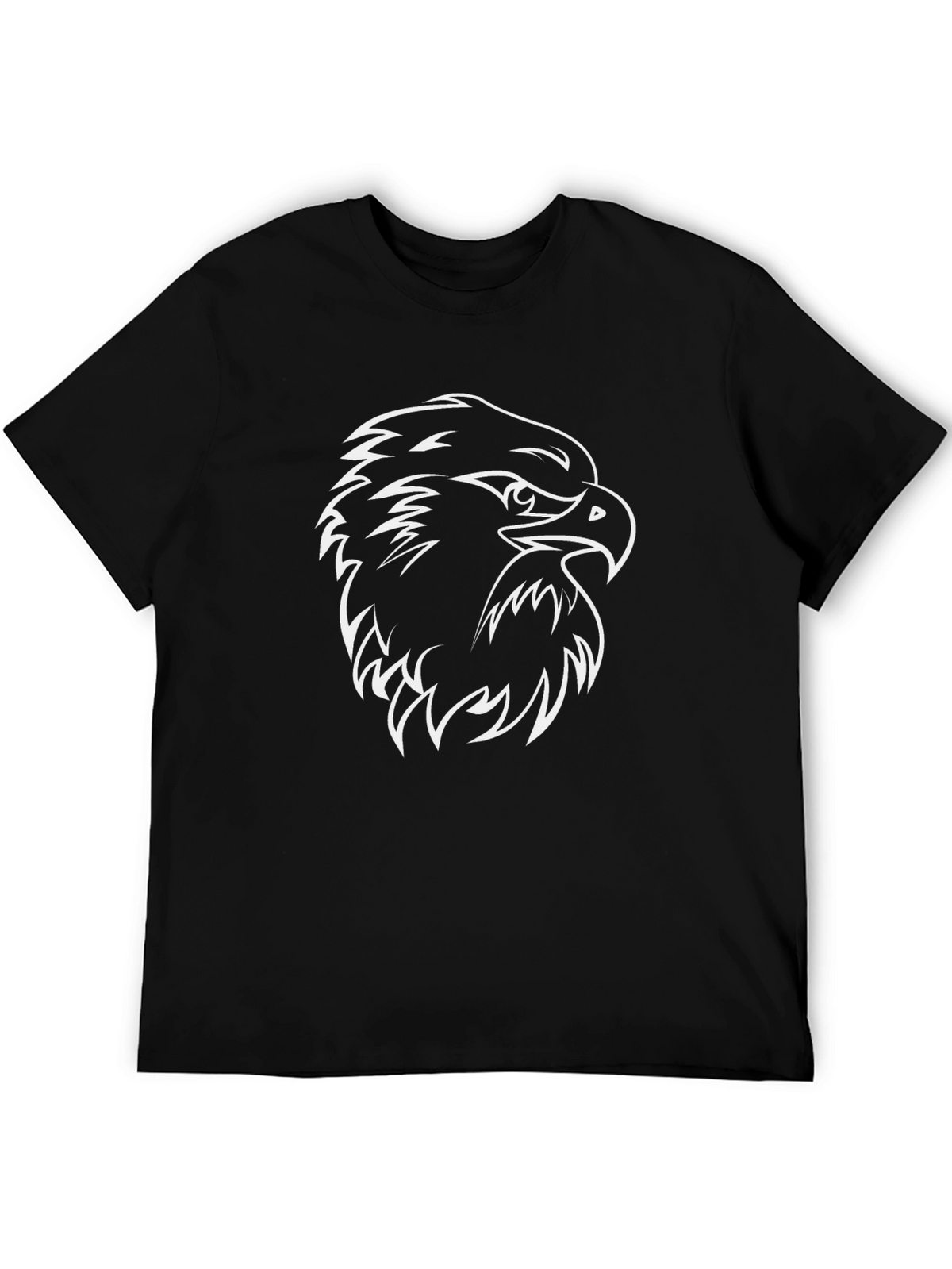 Bold Eagle Graphic Tee - Black Cotton Blend