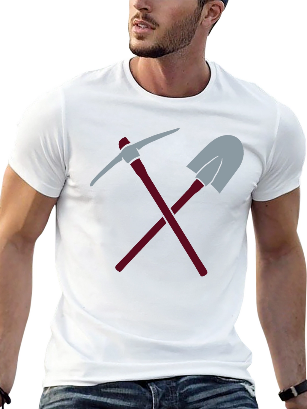 Miners Tools Graphic Tee - Black Casual Shirt