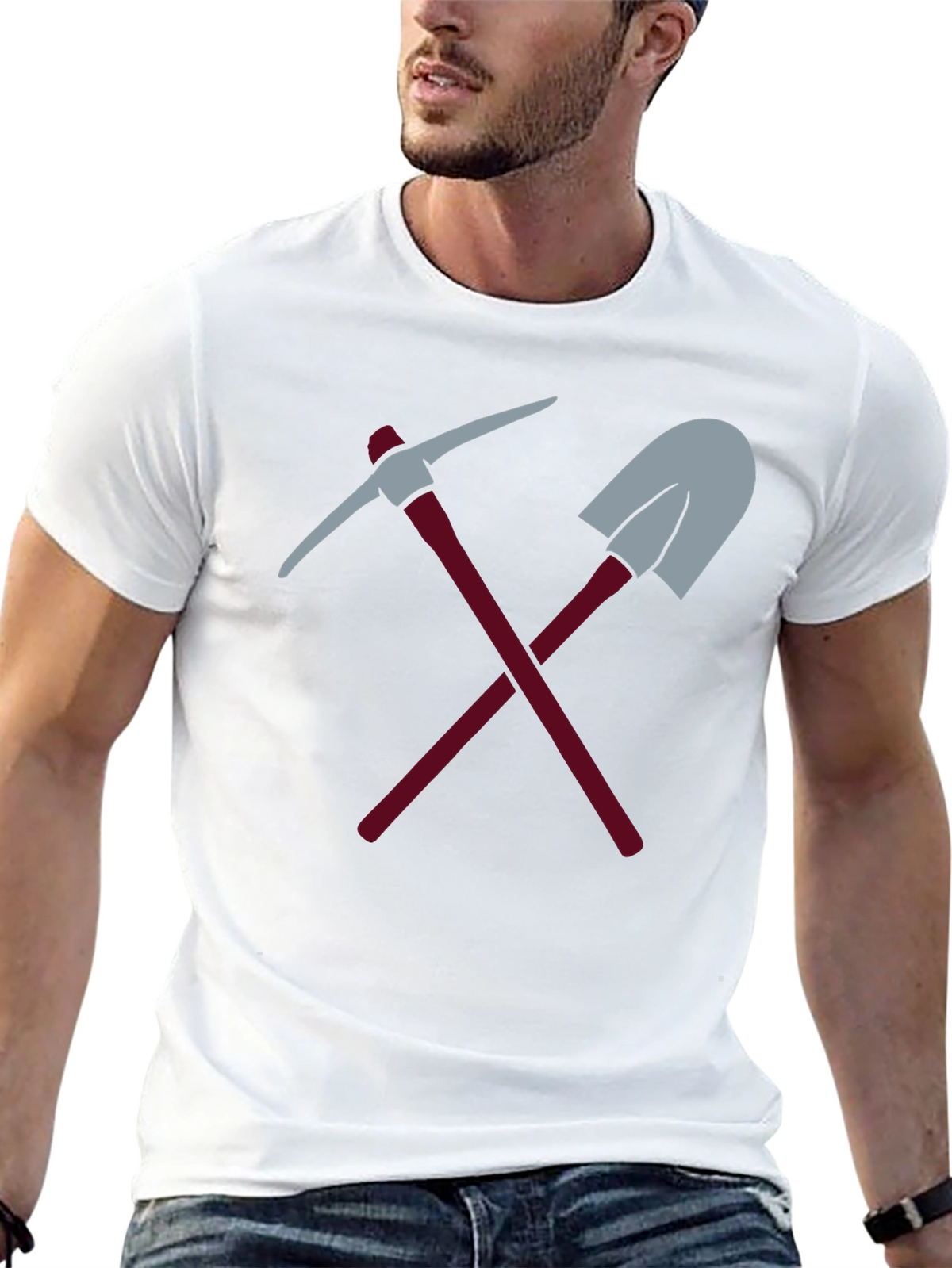 Miners Tools Graphic Tee - Black Casual Shirt