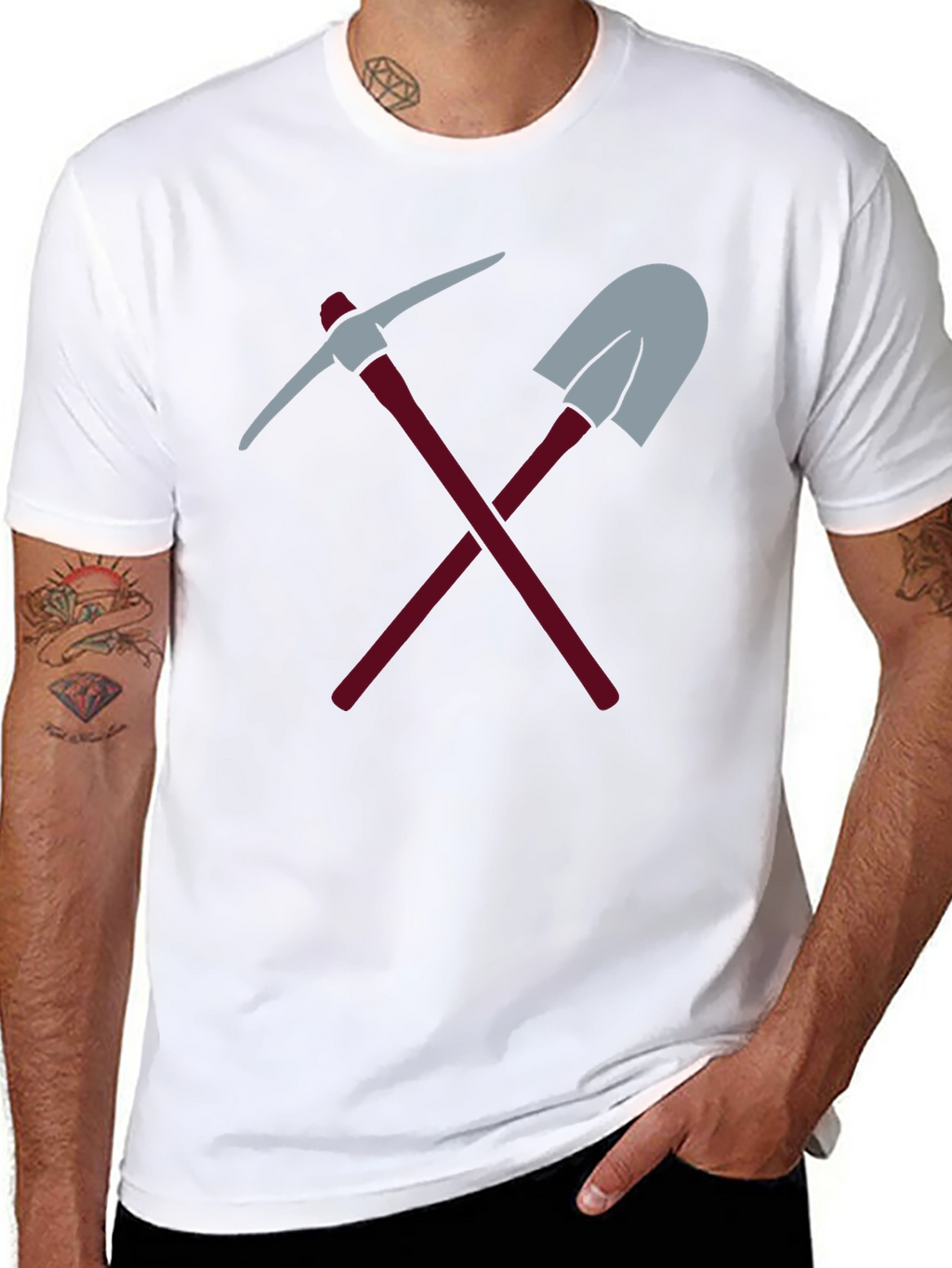 Miners Tools Graphic Tee - Black Casual Shirt