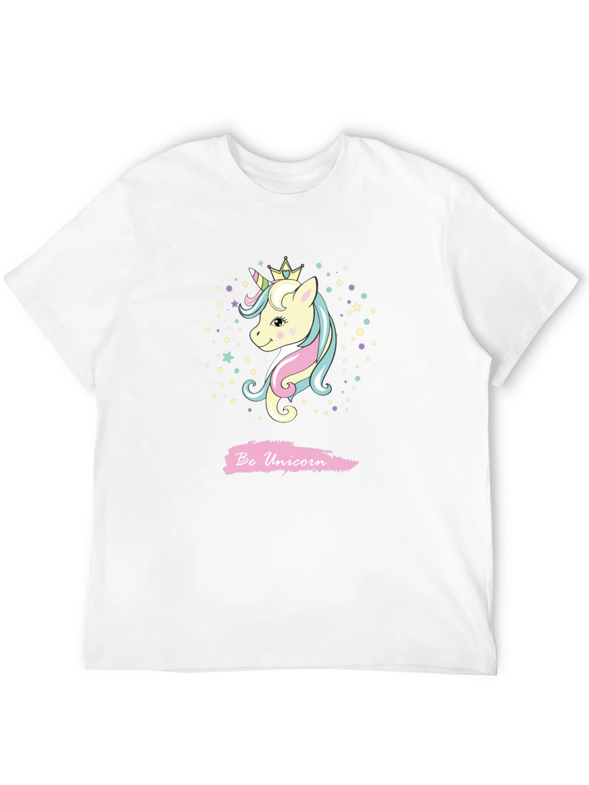 Be Unicorn Graphic Black T-Shirt