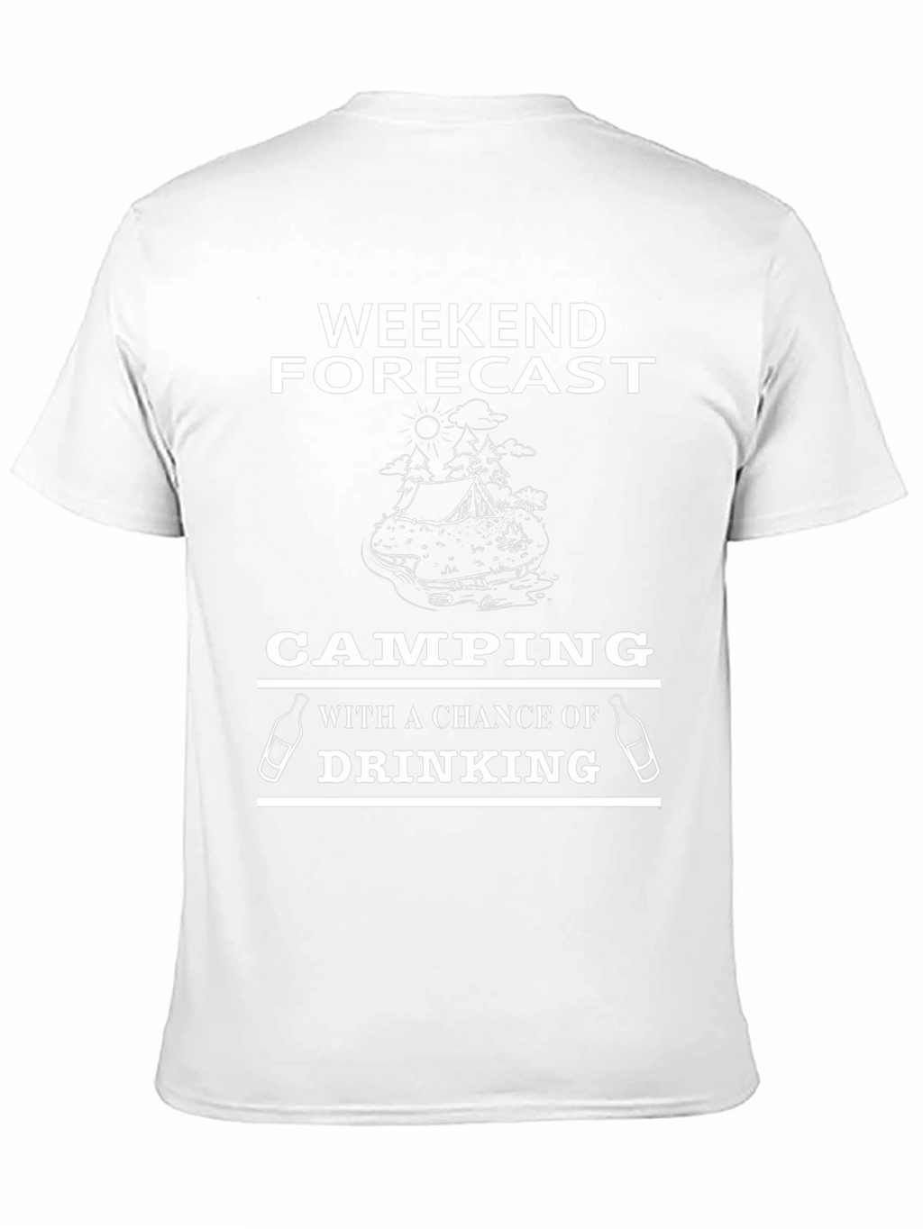 Camping & Drinking Black Graphic T-Shirt