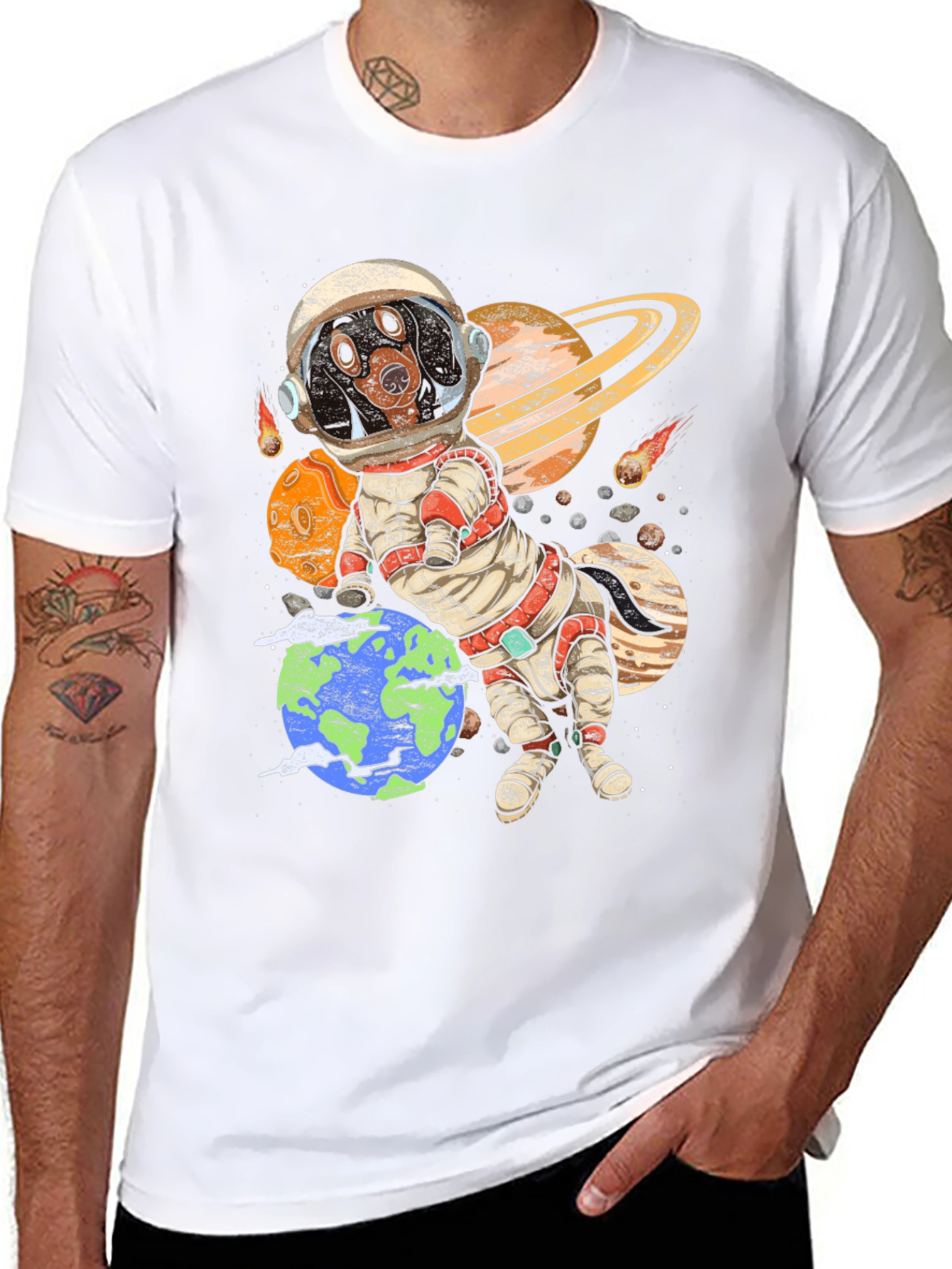 Dog Astronaut Graphic Tee