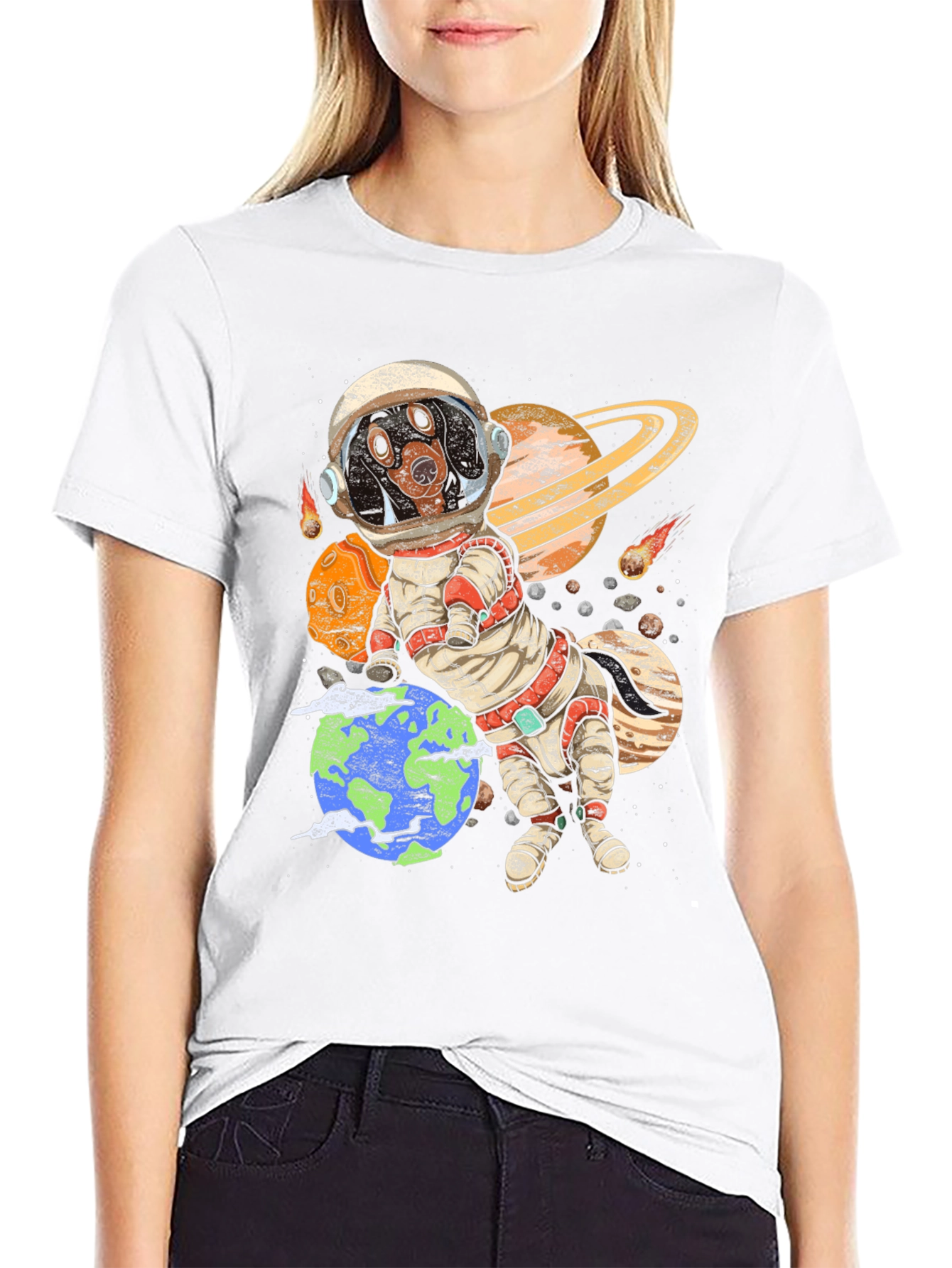 Dog Astronaut Graphic Tee
