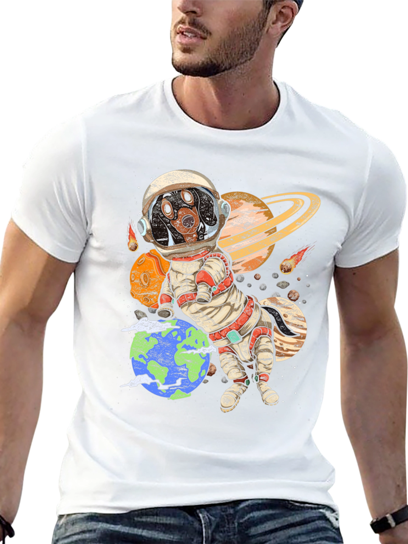Dog Astronaut Graphic Tee