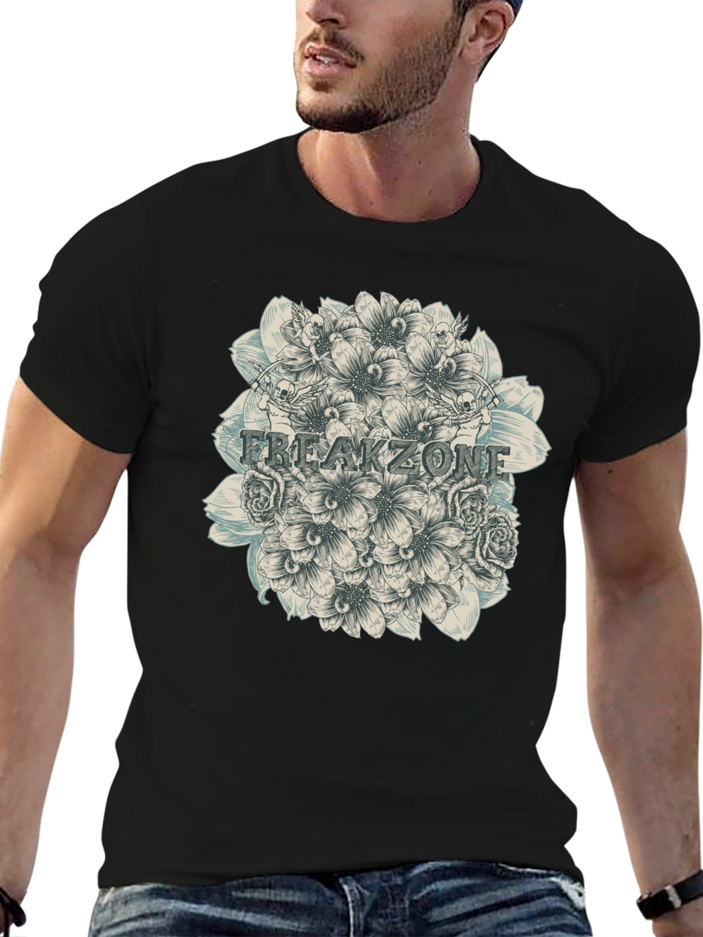 Freakzone Floral Graphic T-Shirt