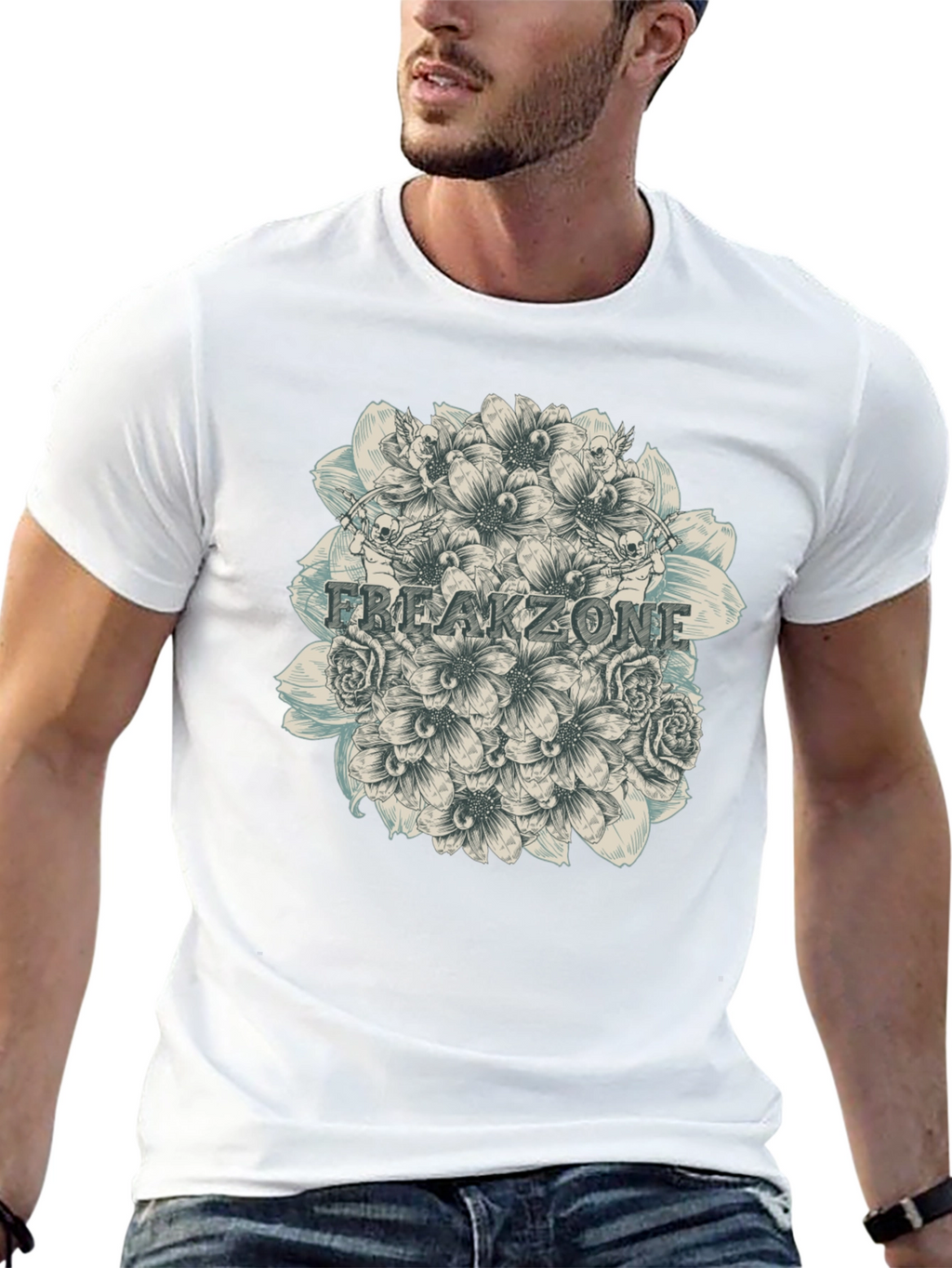 Freakzone Floral Graphic T-Shirt