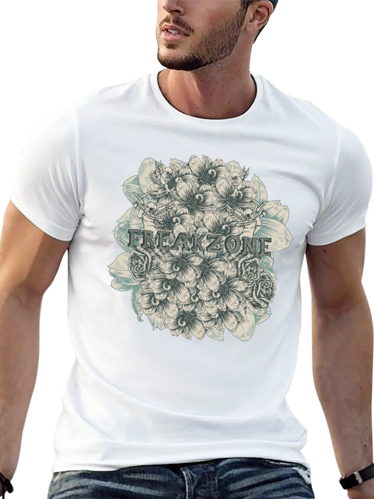 Freakzone Floral Graphic T-Shirt