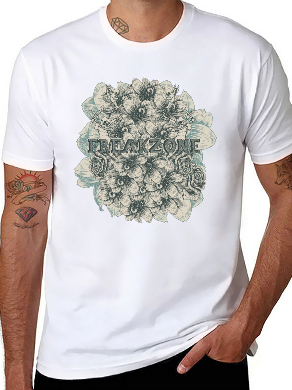 Freakzone Floral Graphic T-Shirt