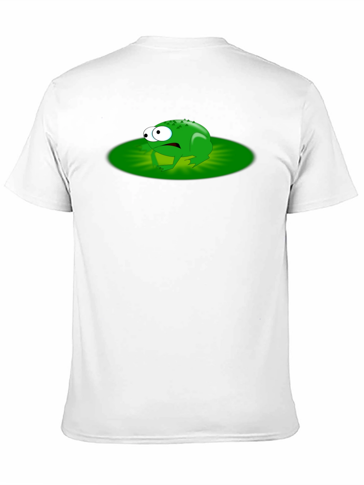 Frog Lily Pad Graphic Tee - Black Cotton T-Shirt