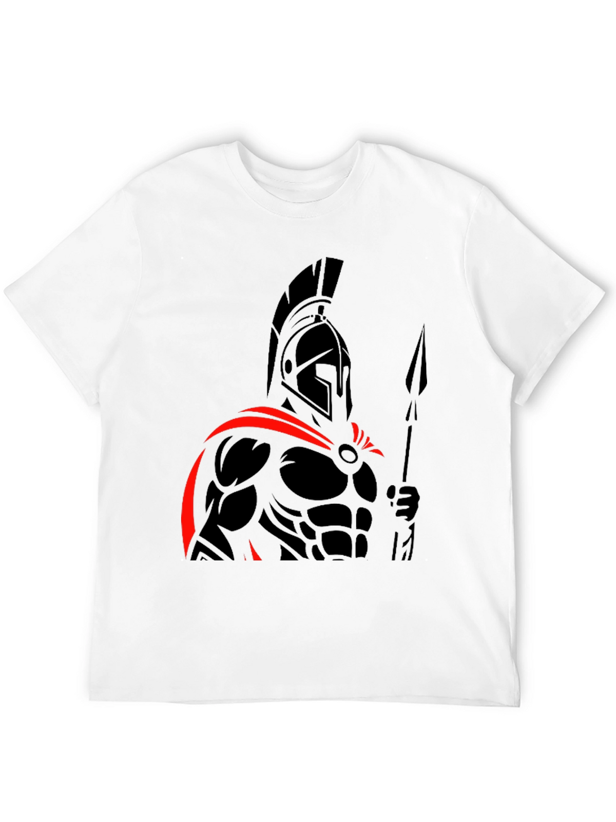 Spartan Warrior Graphic Tee - Black
