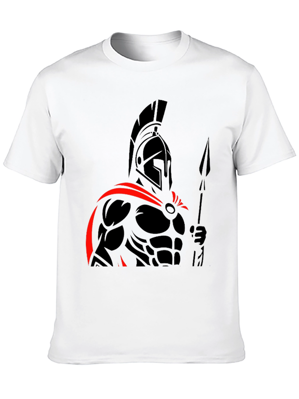 Spartan Warrior Graphic Tee - Black