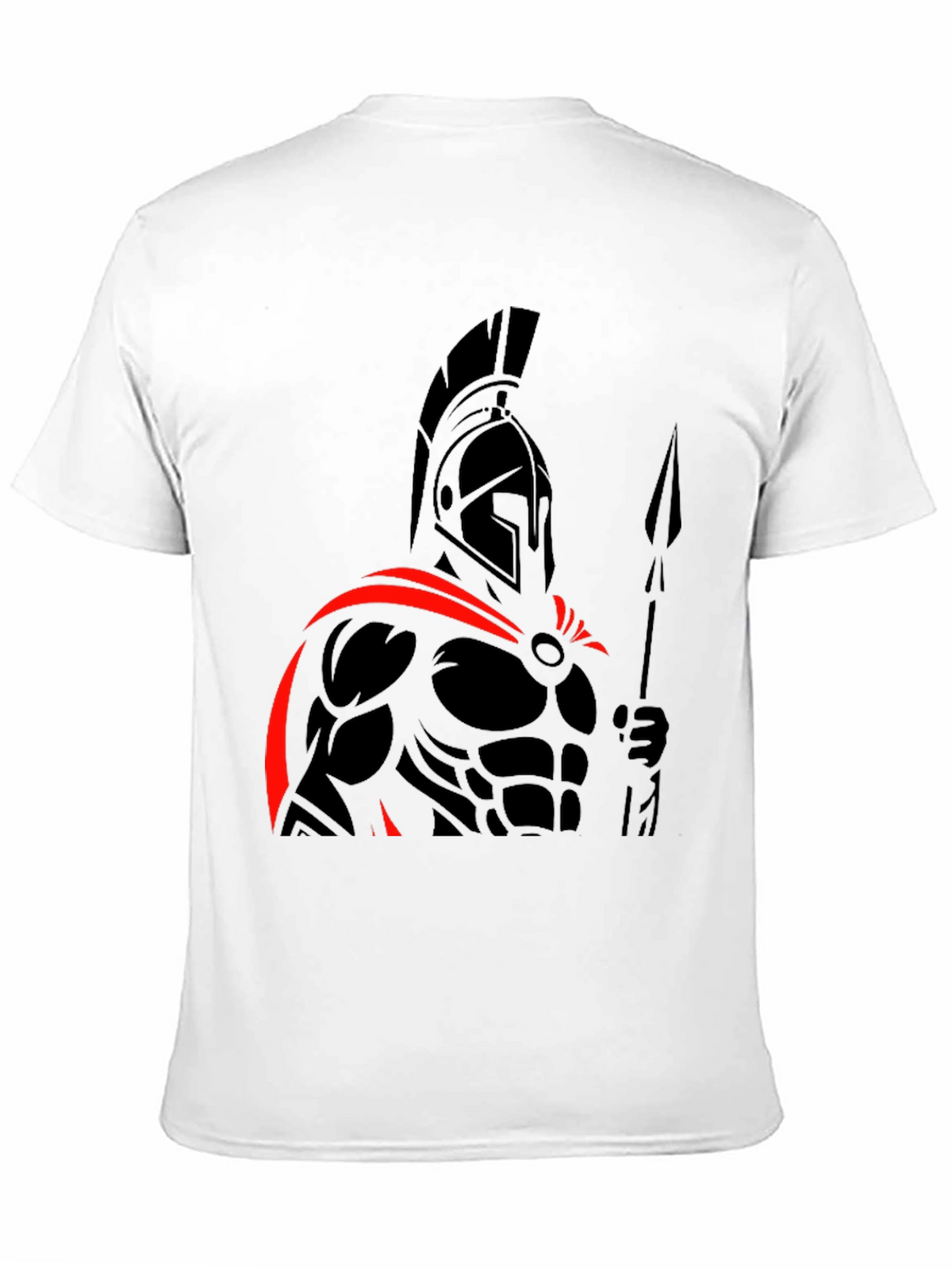 Spartan Warrior Graphic Tee - Black