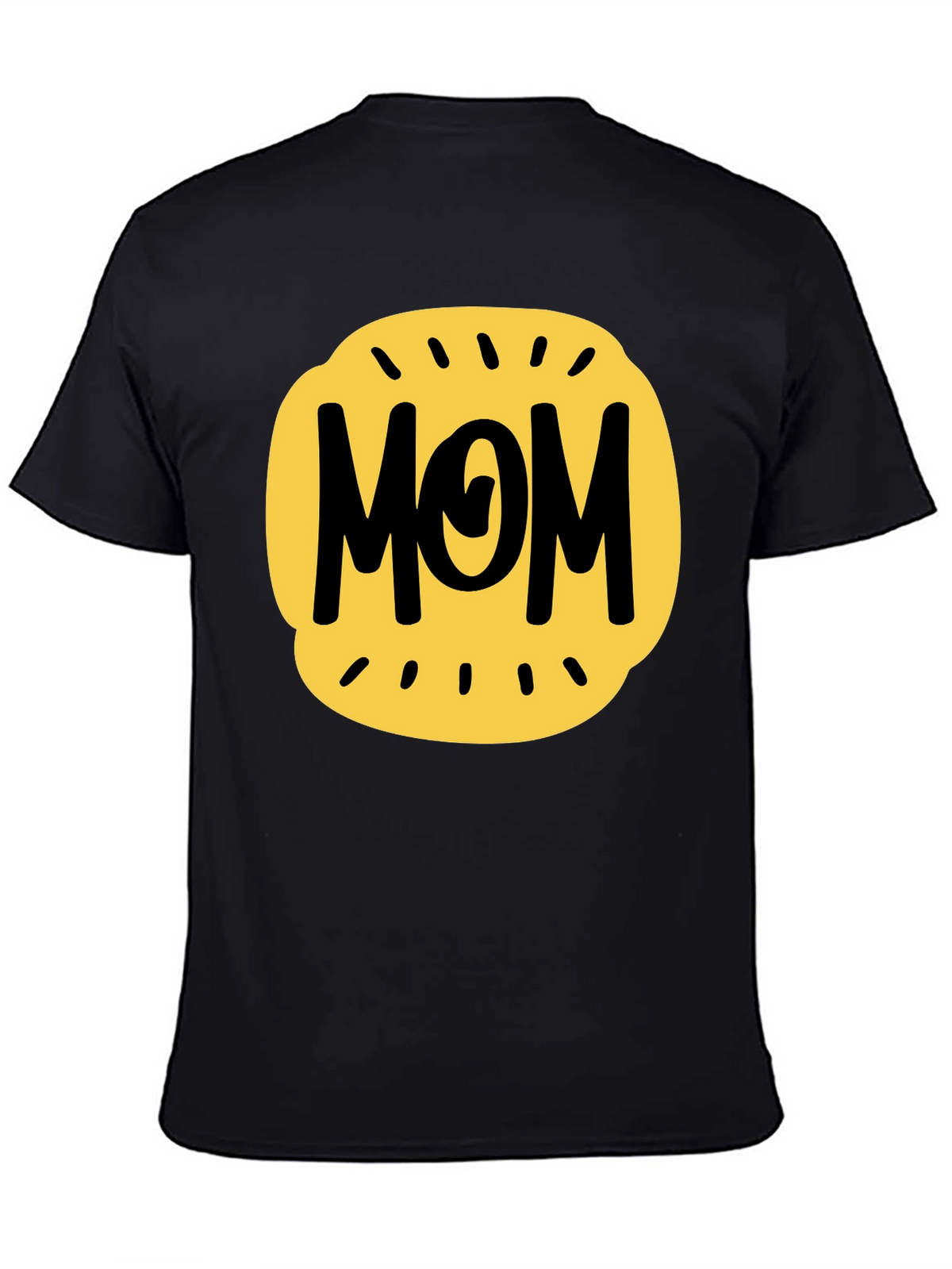 Mom Graphic Tee - Black Cotton Blend