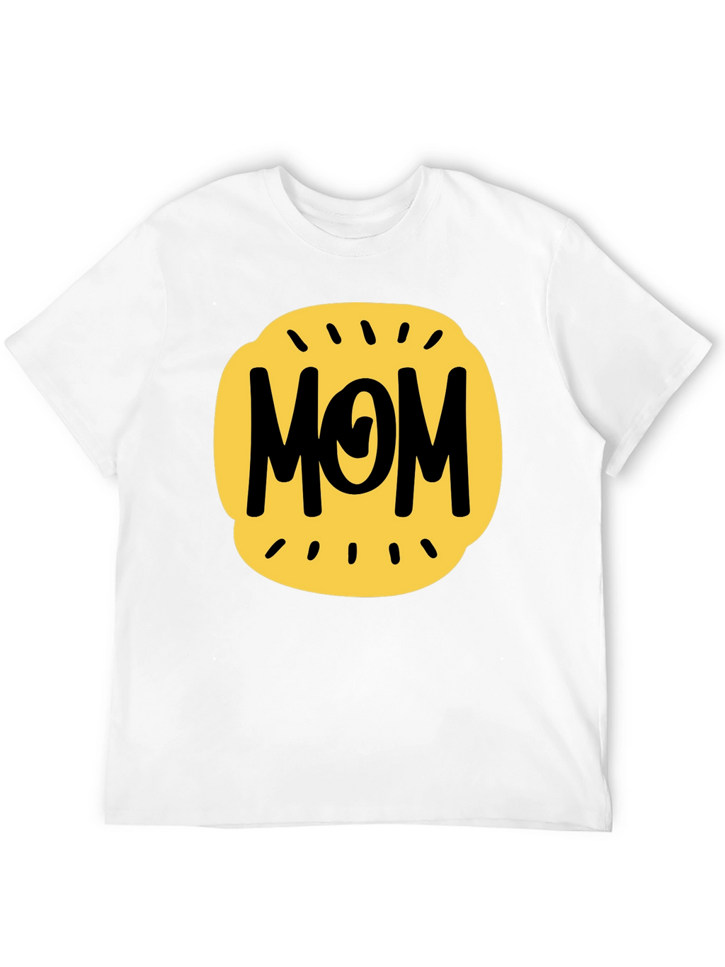 Mom Graphic Tee - Black Cotton Blend