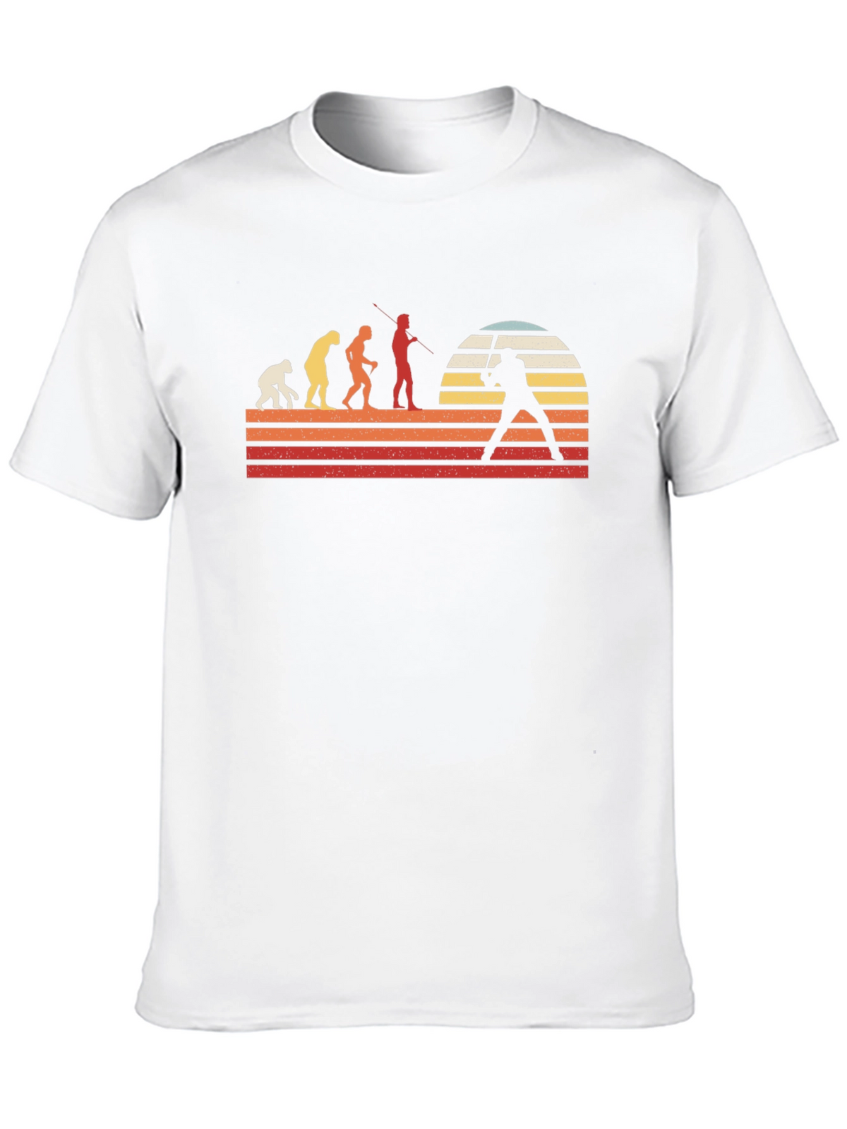 Evolution of Man Baseball Graphic T-Shirt