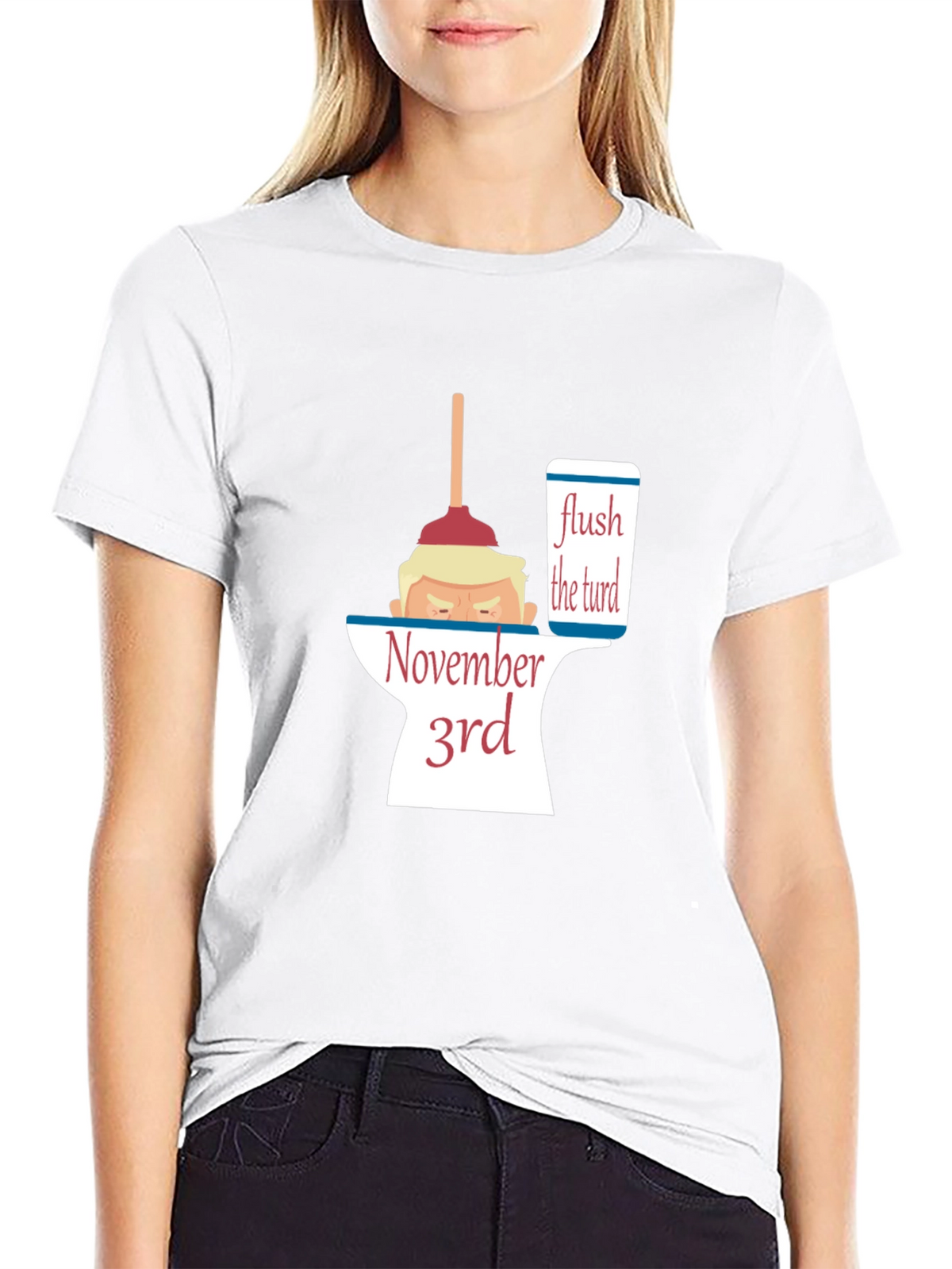 Flush the Turd November 3rd Anti-Trump Political T-Shirt