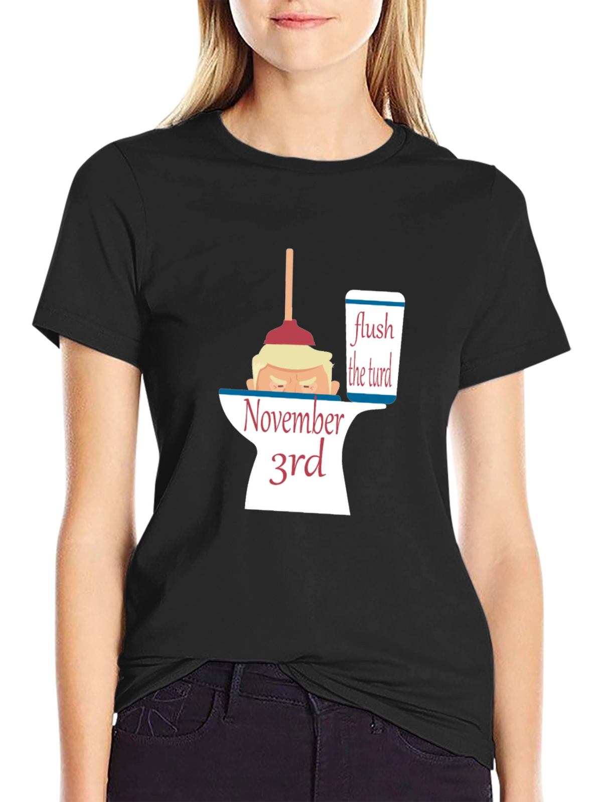 Flush the Turd November 3rd Anti-Trump Political T-Shirt