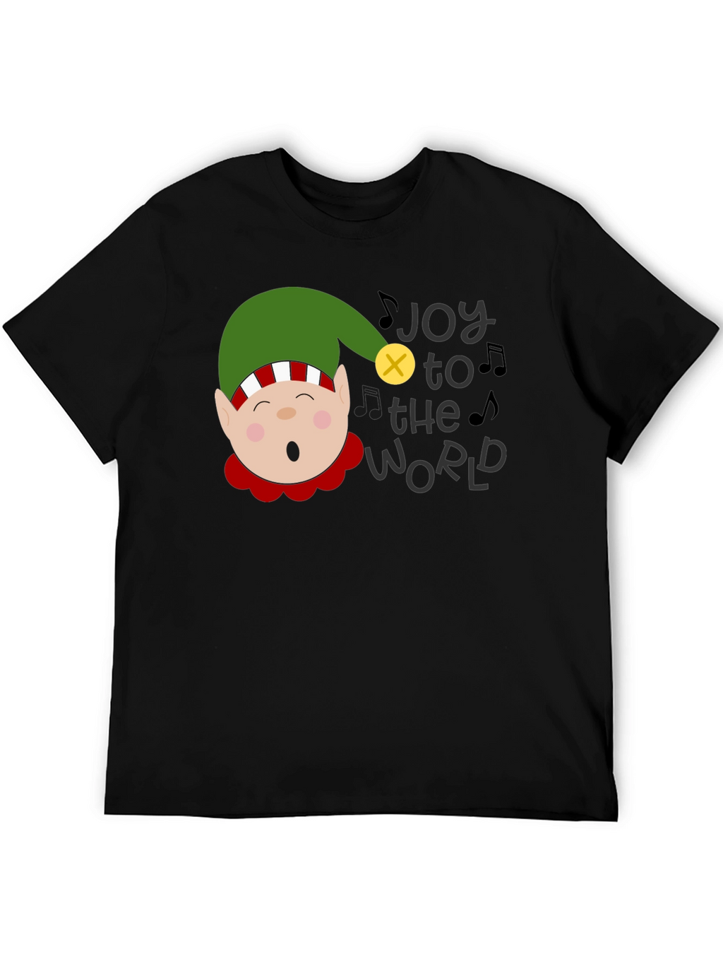 Joy to the World Christmas Elf Graphic Tee