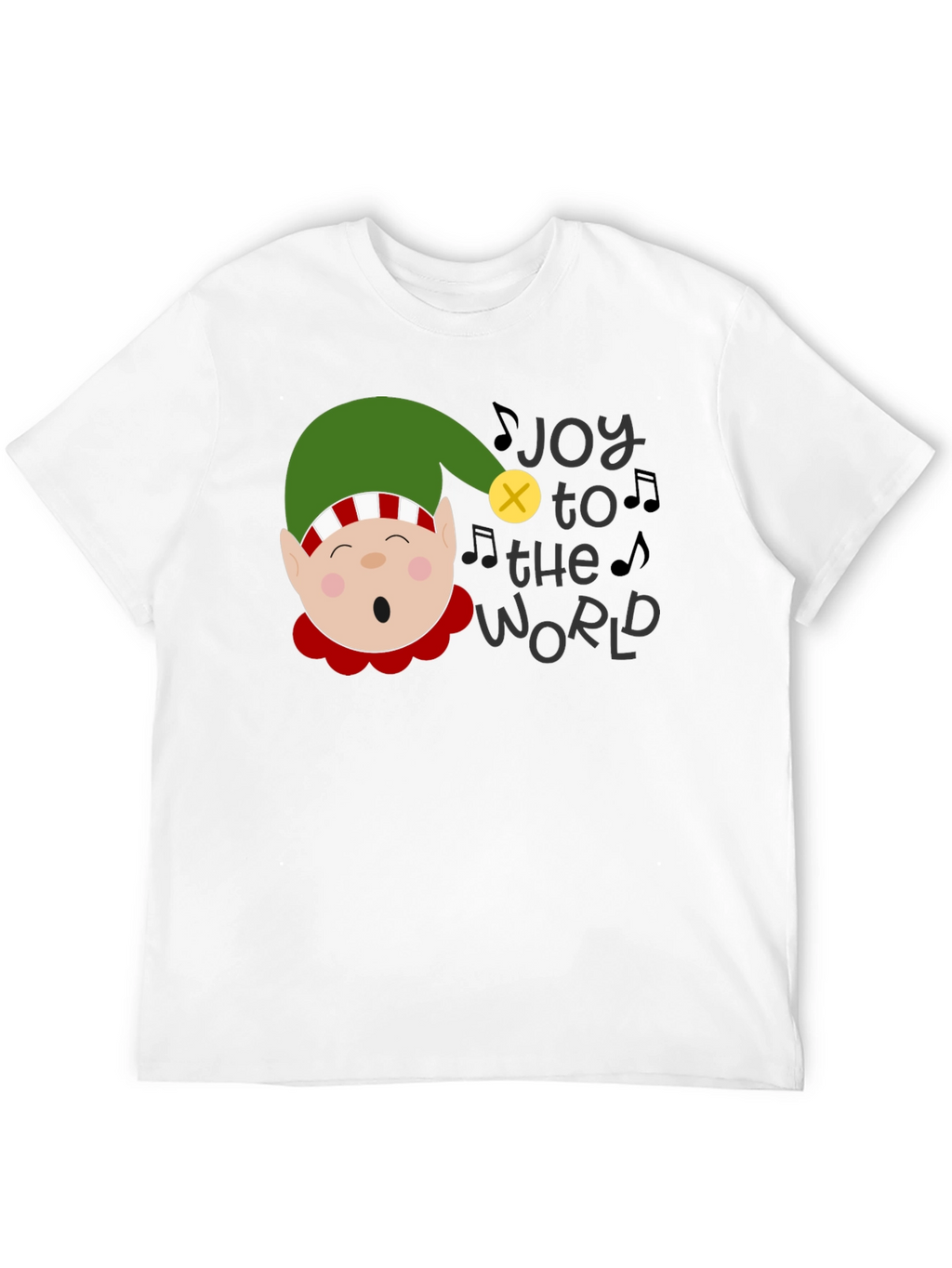 Joy to the World Christmas Elf Graphic Tee
