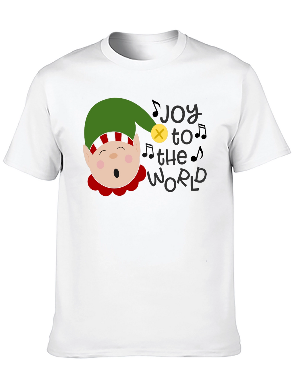 Joy to the World Christmas Elf Graphic Tee